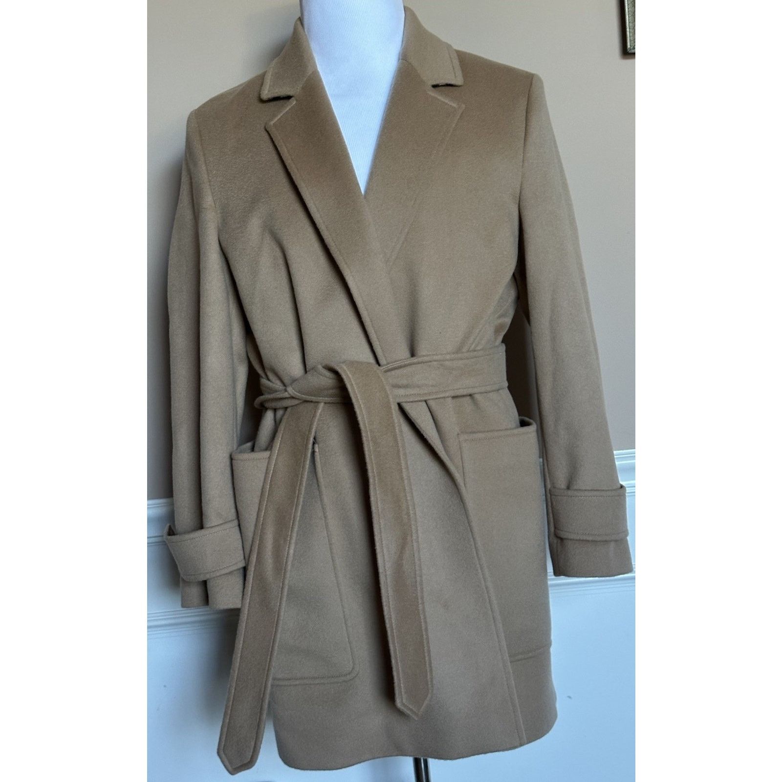 Burberry Burberry Wool/Cashmere Camel Jacket 10 US 8073327 Size L / US 10 / IT 46 - 6 Thumbnail