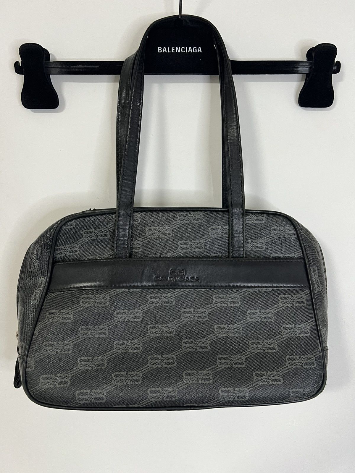 Balenciaga Vintage balenciaga bag black leather monogram Size ONE SIZE - 1 Thumbnail
