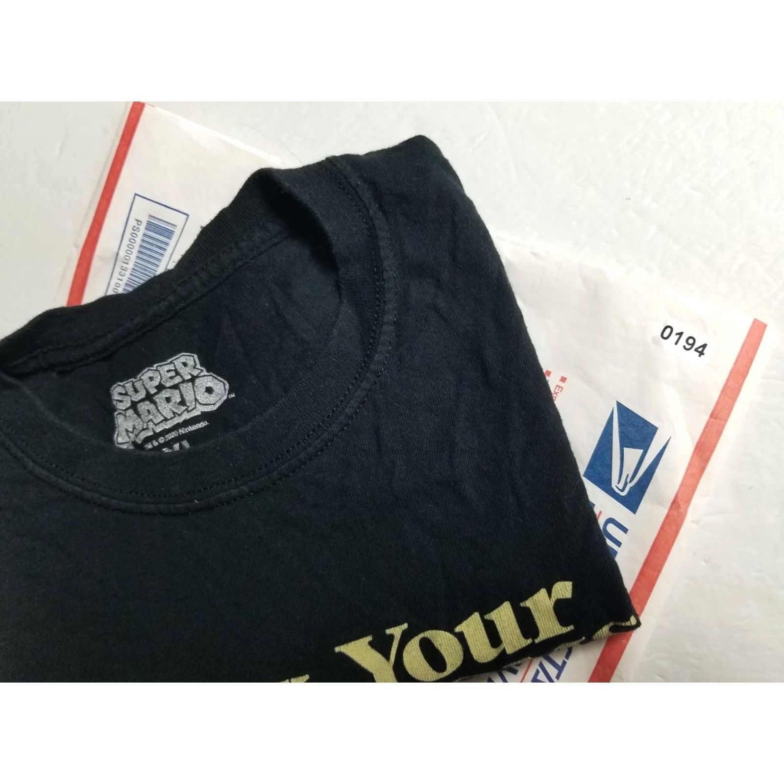 Vintage Super Mario T-Shirt XL Mens Black Short Sleeve Video Game Know Your Mushrooms Shirt Size US XL / EU 56 / 4 - 8 Thumbnail