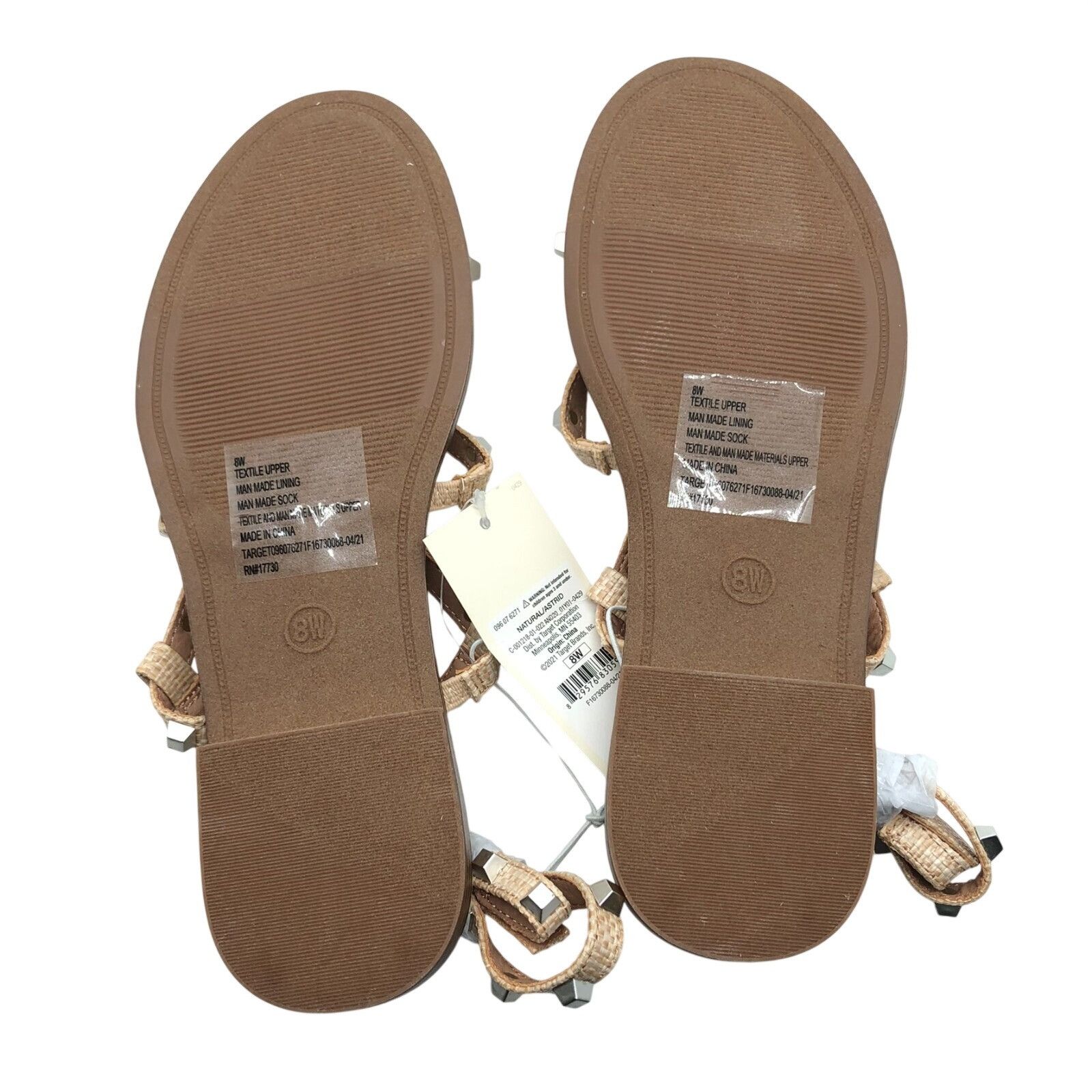 Other A New Day Womens Astrid Sandals Faux Leather Studded Ankle S Size US 8 / IT 38 - 4 Thumbnail