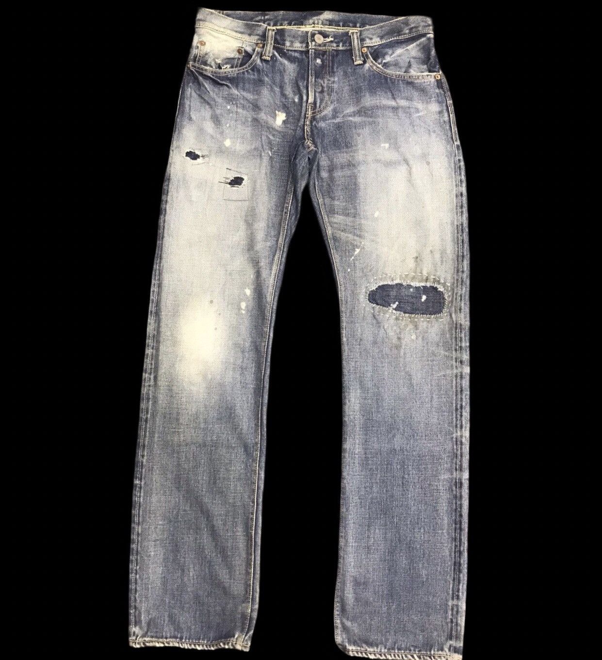 fin&Sons Japan Distressed Redline Selvedge Jeans