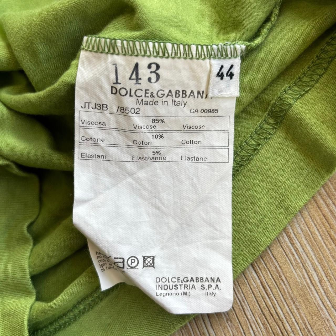 Dolce & Gabbana Dolce & Gabbana Y2K Logo Rhinestone Green Polo Tee Shirt Size M / US 6-8 / IT 42-44 - 5 Thumbnail