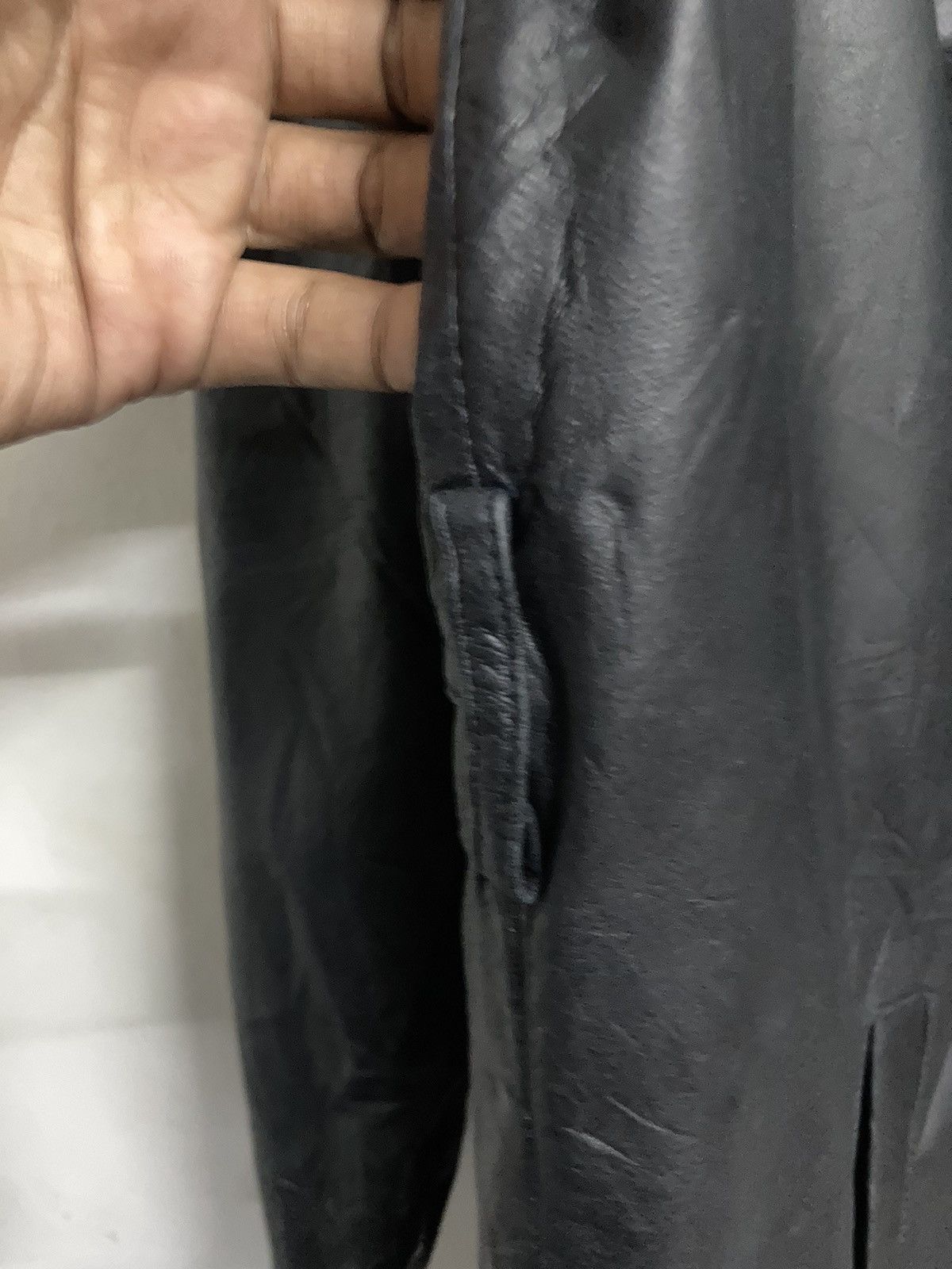 Genuine Leather Vintage Castelbajac Long Leather Jacket Size L Size US L / EU 52-54 / 3 - 15 Thumbnail