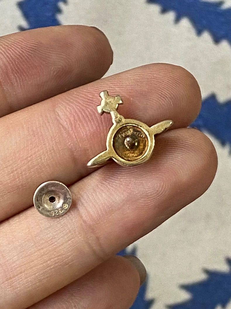 Vivienne Westwood Vivienne Westwood Vintage golden sterling silver hemispher Size ONE SIZE - 7 Thumbnail