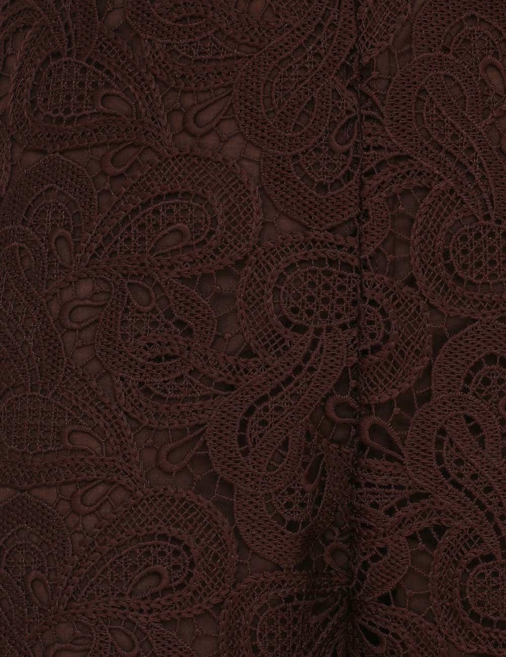 Zimmermann oc11z0925 Illustration Lace Flare Pant in Chocolate Brown Size 27" / US 4 / IT 40 - 5 Thumbnail