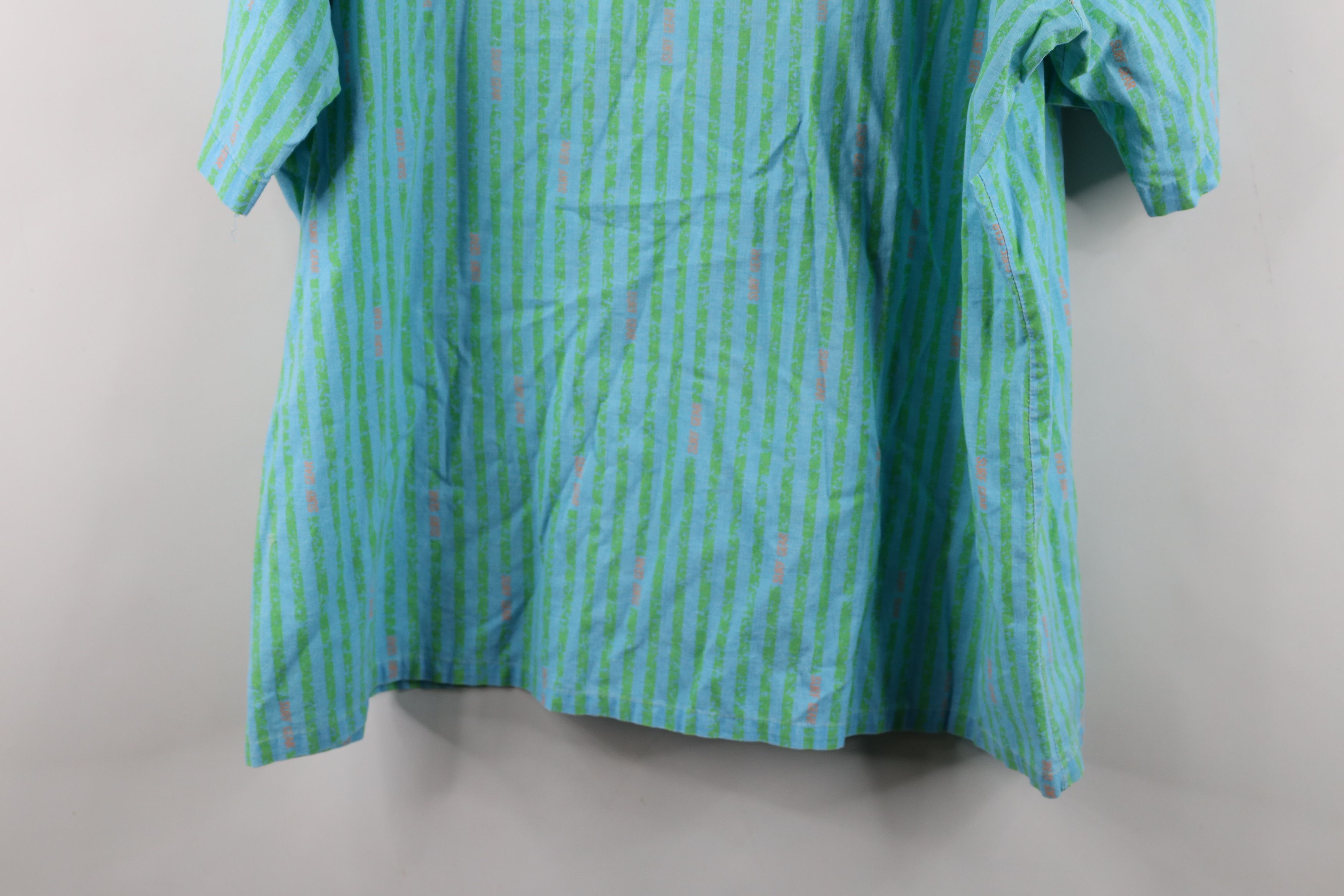 Vintage Vintage 80s 90s Surf Gear Striped Surfing Button Shirt USA Size US XL / EU 56 / 4 - 14 Thumbnail