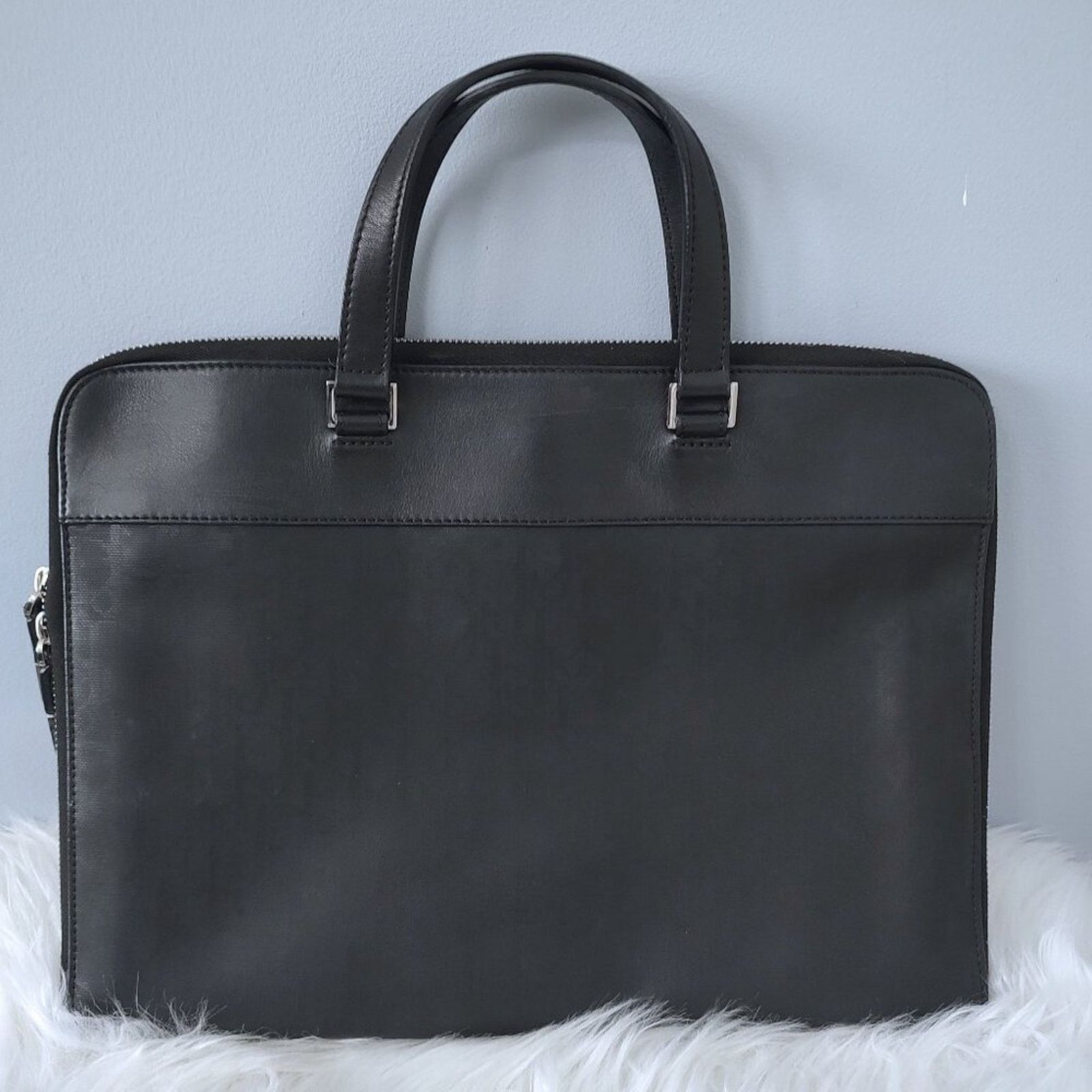 Dior Dior Homme Trotter canvas & leather laptop business bag EUC Size ONE SIZE - 2 Thumbnail
