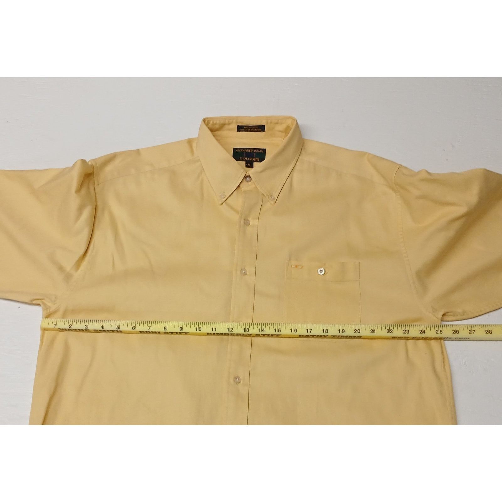 Alexander Julian Alexander Julian Colours (XL) Yellow Long Sleeve Shirt Size US XL / EU 56 / 4 - 3 Thumbnail