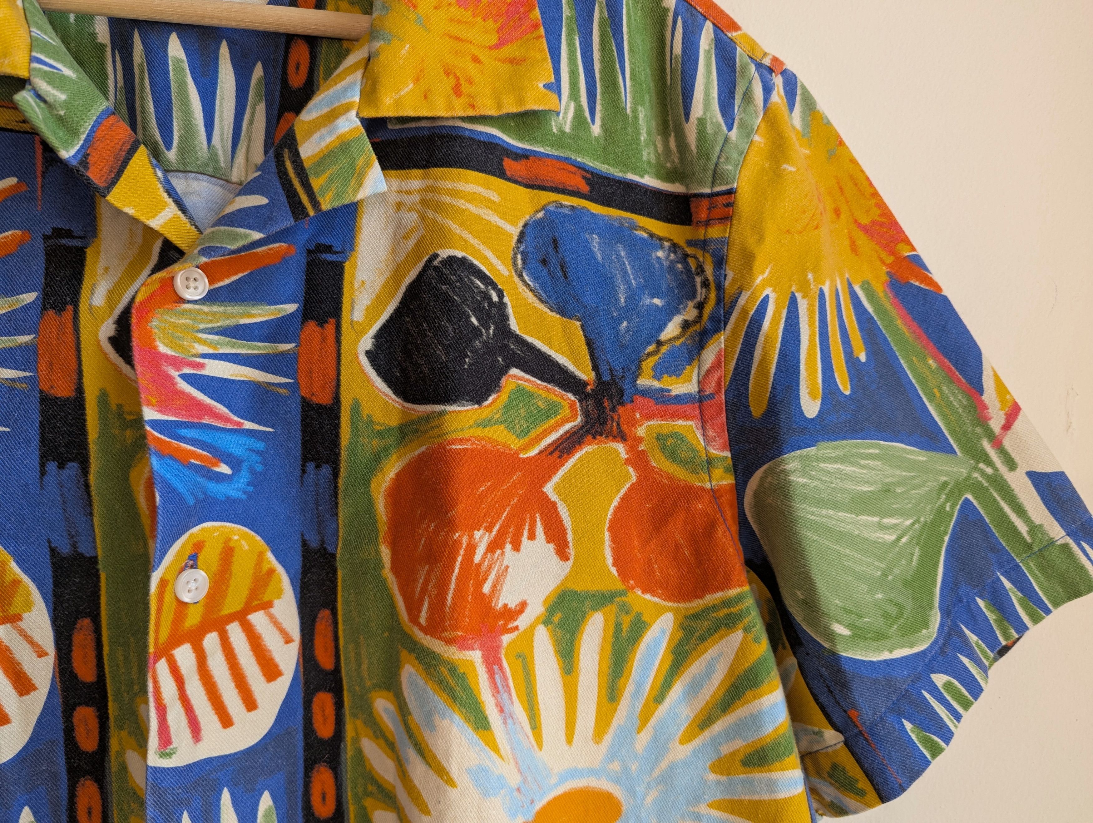 Saturdays NYC Hand-Drawn Flowers Camp Shirt Size US M / EU 48-50 / 2 - 4 Thumbnail