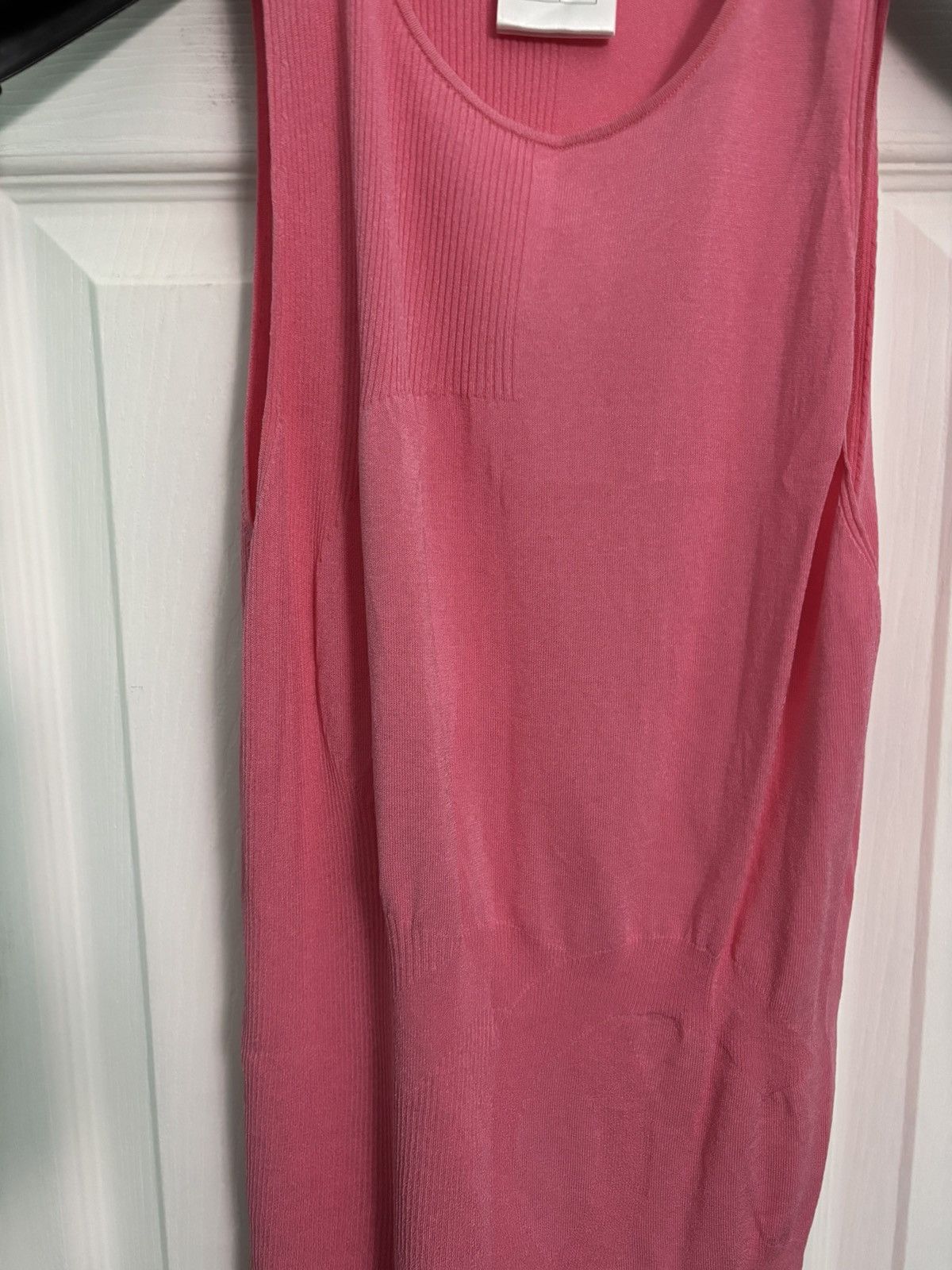 Chanel Chanel CC Pink Knit Top Size 38. Rare Tank Size L / US 10 / IT 46 - 5 Thumbnail