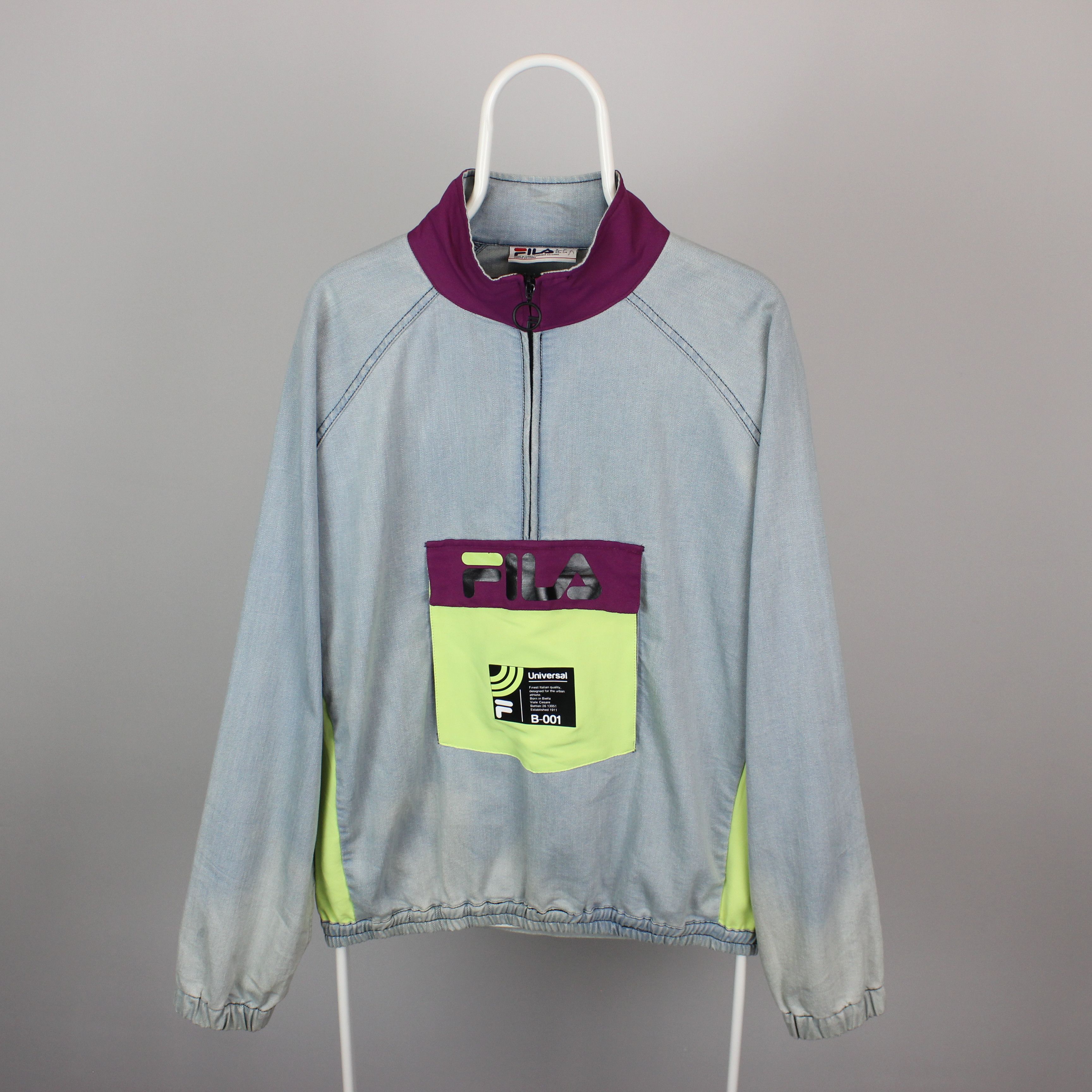 Fila Fila archive revival hip hop B-001 1/4 zip Track top L Size US L / EU 52-54 / 3 - 8 Thumbnail