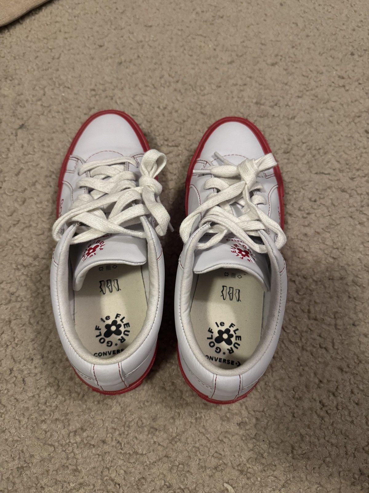 Converse × Golf le Fleur GOLF LE FLEUR OX ‘Racing red’ Size US 6.5 / EU 39-40 - 6 Thumbnail