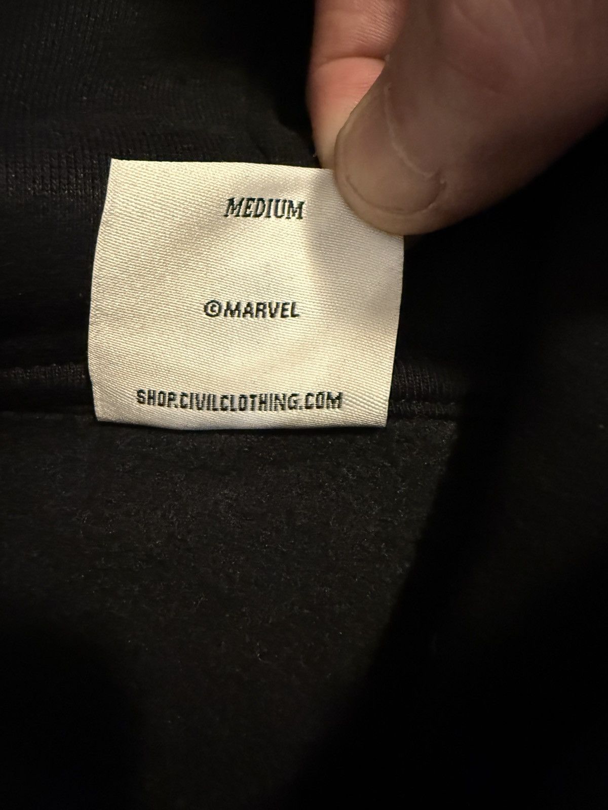 Civil Regime × Marvel Comics Civil Regime Spider-Man black hoodie size MD Size US M / EU 48-50 / 2 - 3 Thumbnail