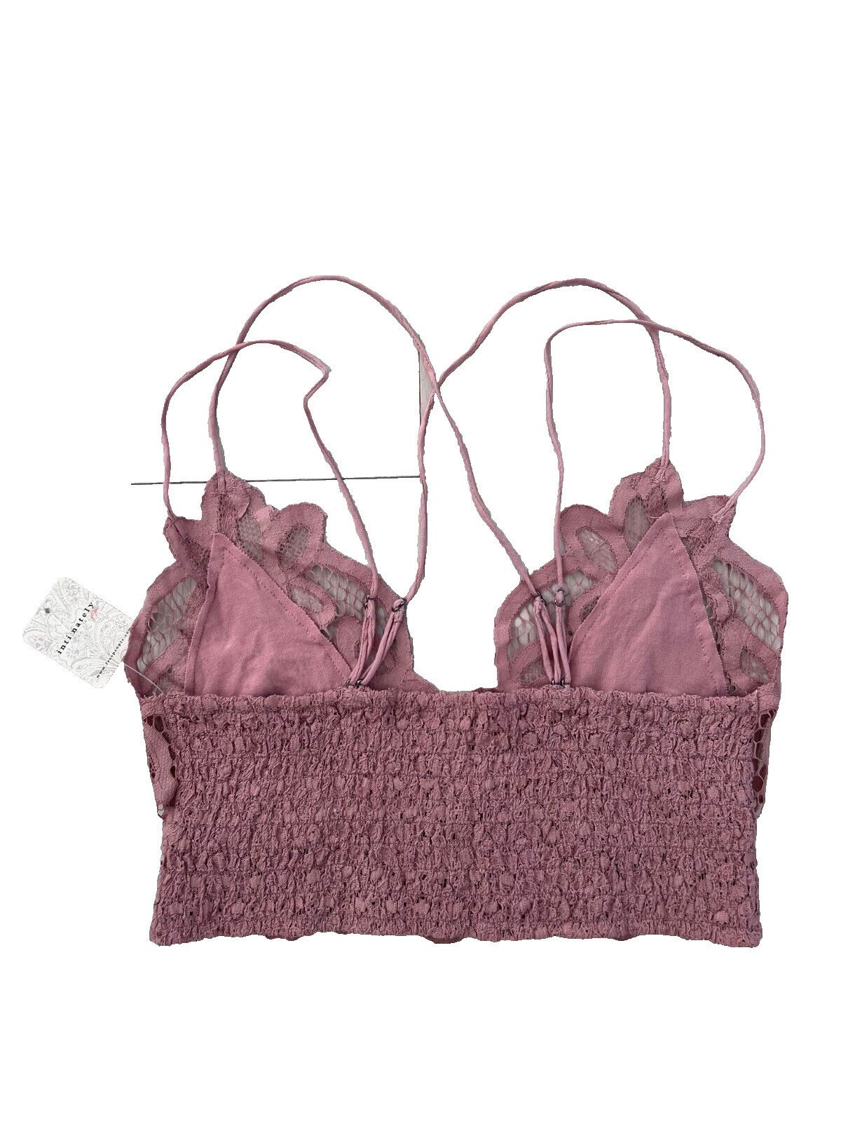 Free People Free People Intimately Adella Bralette Lace Pink ( M ) Size ONE SIZE - 5 Thumbnail