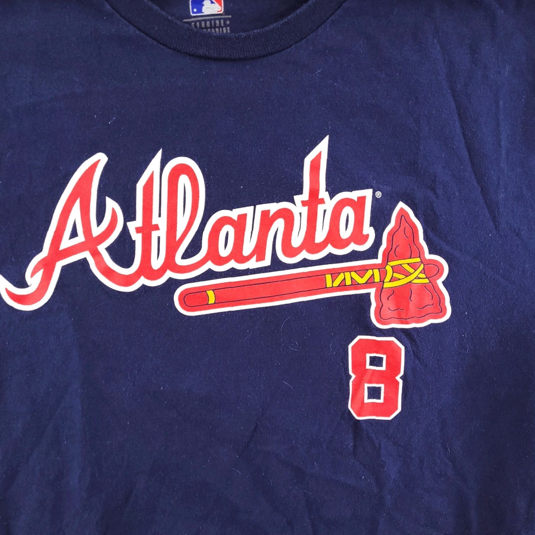 MLB BJ Upton Nike Shirt Mens Large Blue Atlanta Braves Navy Baseball MLB Short Sleeve Size US L / EU 52-54 / 3 - 5 Thumbnail