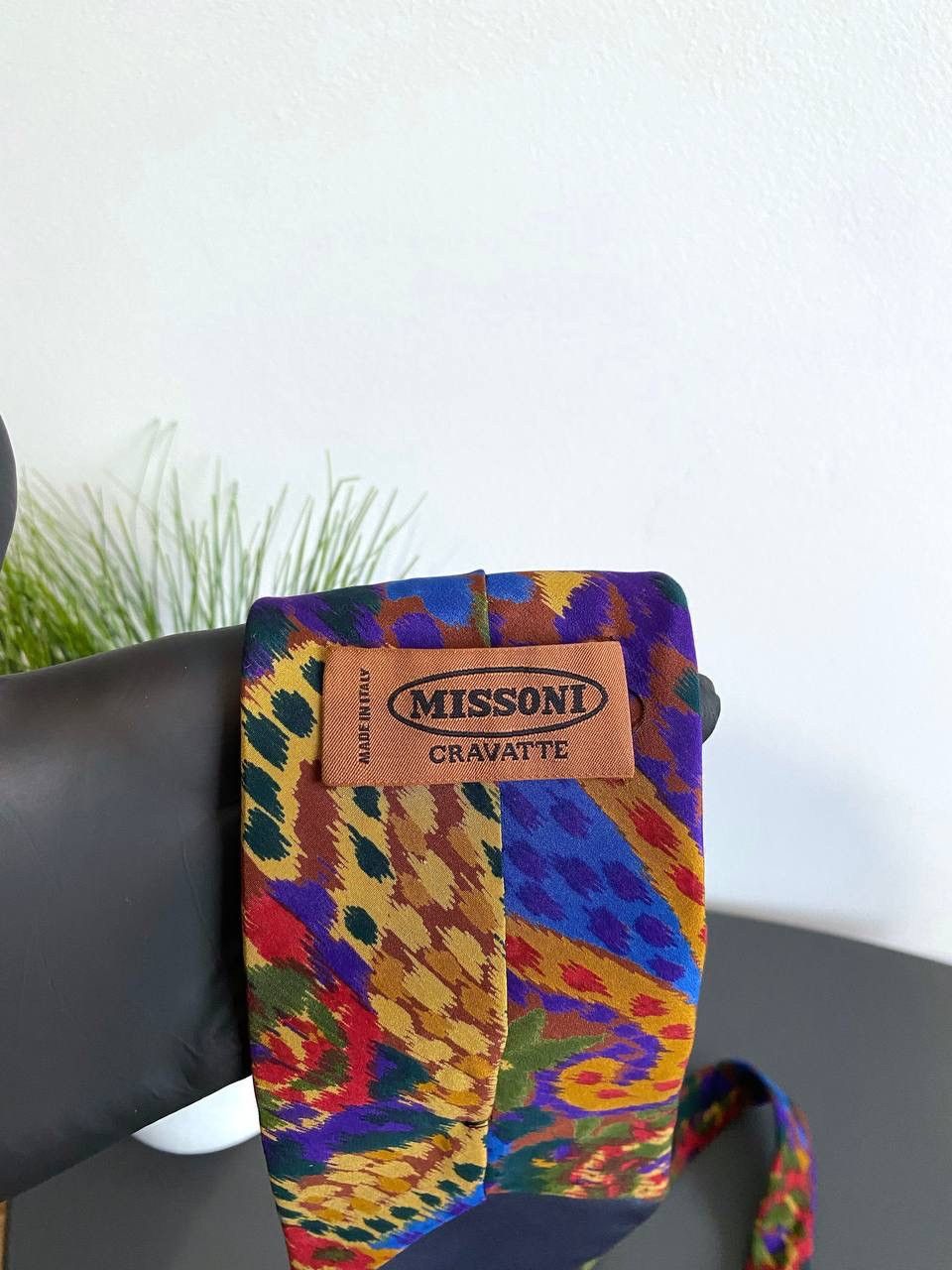 Missoni Missoni Silk Tie Multicolor Abstract Pattern, Made in Italy Size ONE SIZE - 5 Thumbnail