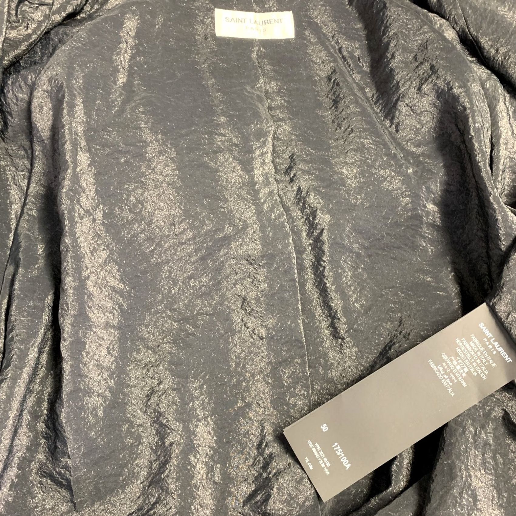 Yves Saint Laurent SAINT LAURENT Jacket Track Black White Viscose Blend Zip Up Size 40 Men Size US XXS / EU 40 - 7 Thumbnail