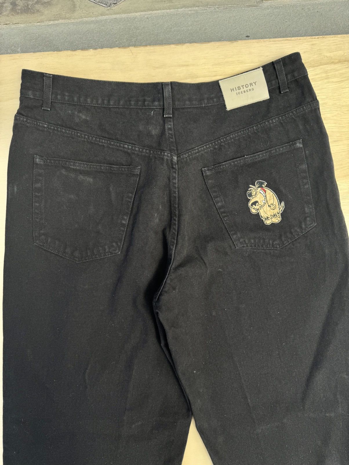 Iceberg × Vintage Iceberg History 90’s Vintage Hip Hop Rap Black Denim Jeans Size US 40 / EU 56 - 7 Thumbnail