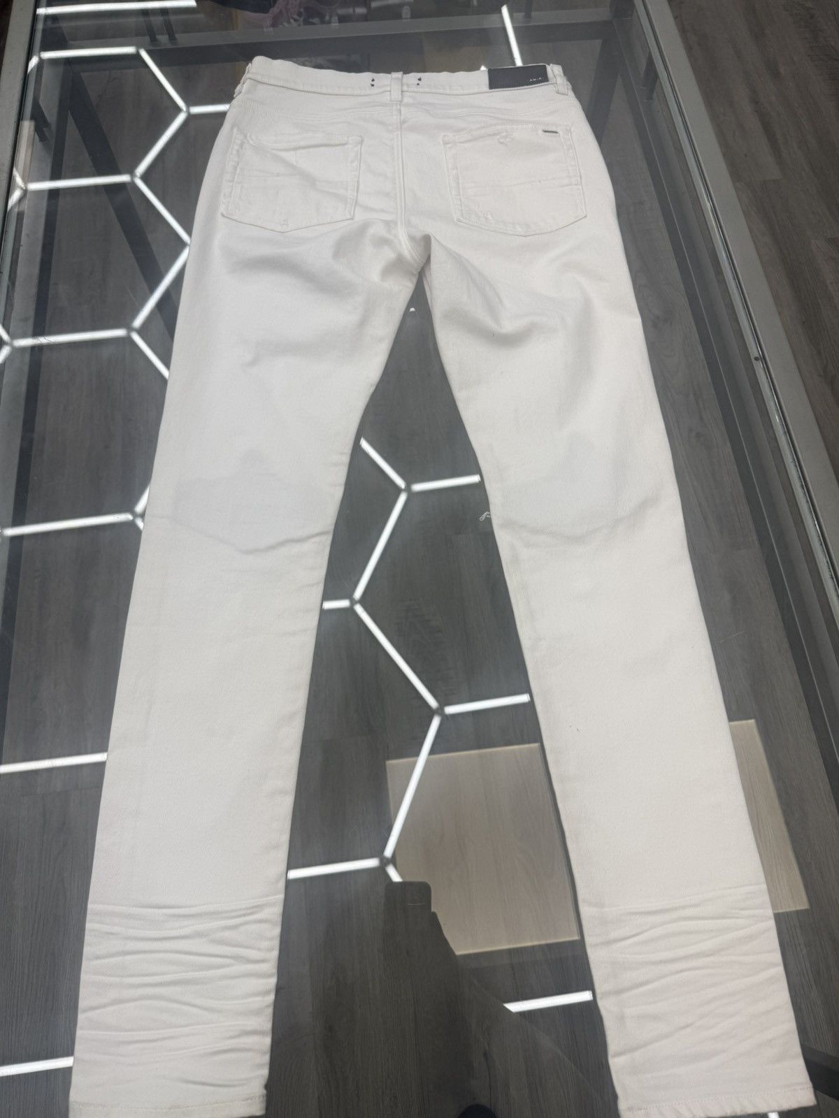 Amiri Amiri MX1 - Distressed Detailing (White) Size US 34 / EU 50 - 3 Thumbnail