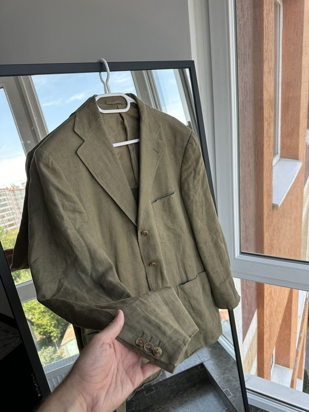 Belvest Vintage Belvest Linen Blazer Jacket Size US M / EU 48-50 / 2 - 3 Thumbnail
