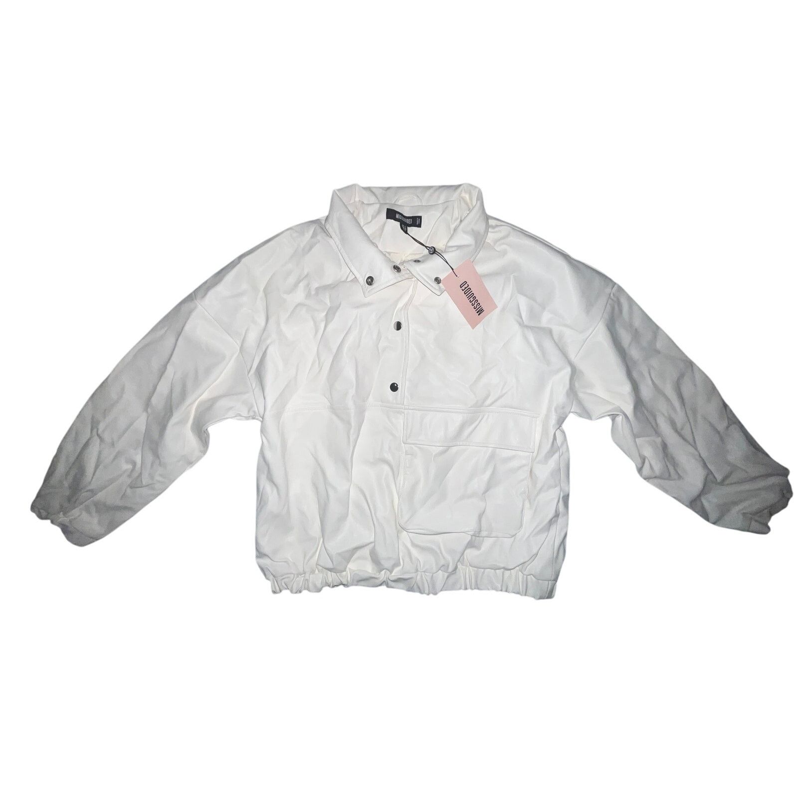 Other Missguided Windbreaker Jacket - White - Size: 8 Size M / US 6-8 / IT 42-44 - 2 Thumbnail