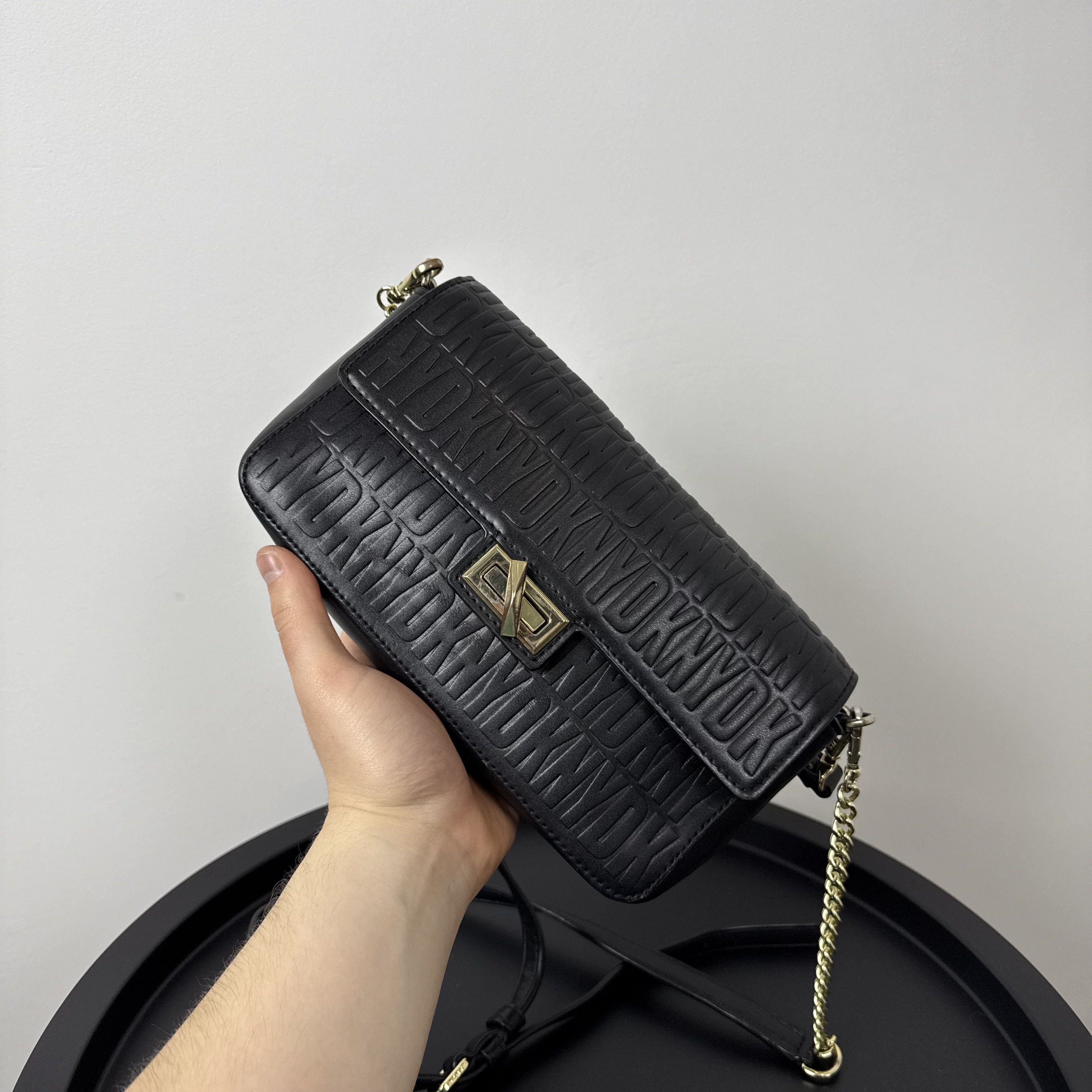 DKNY DKNY Donna Karan Black Monogram Crossbody Handle Bag Size ONE SIZE - 1 Thumbnail