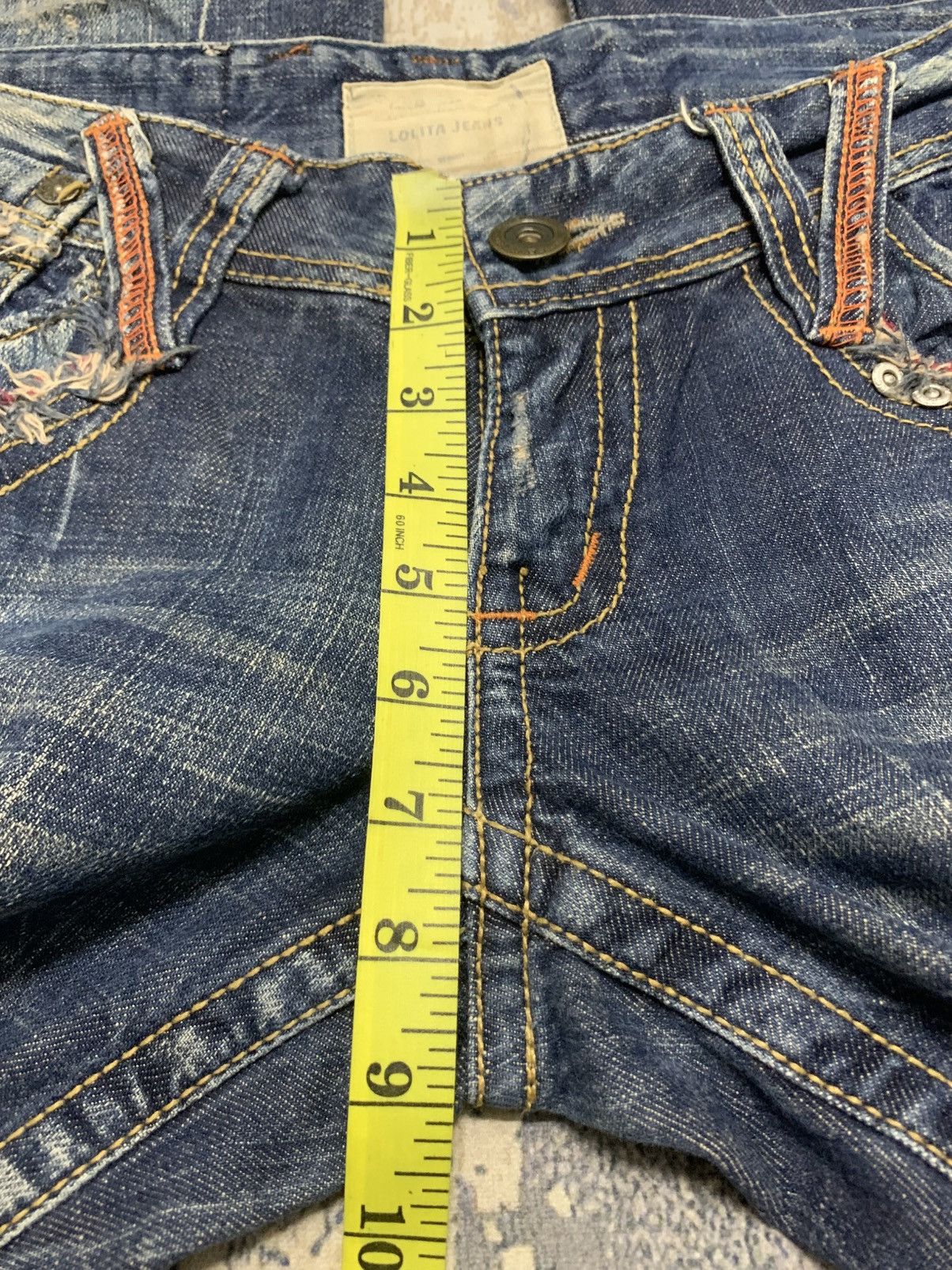 If Six Was Nine Vintage Flare Lolita Bell Bottom Jeans Size 31" - 16 Thumbnail