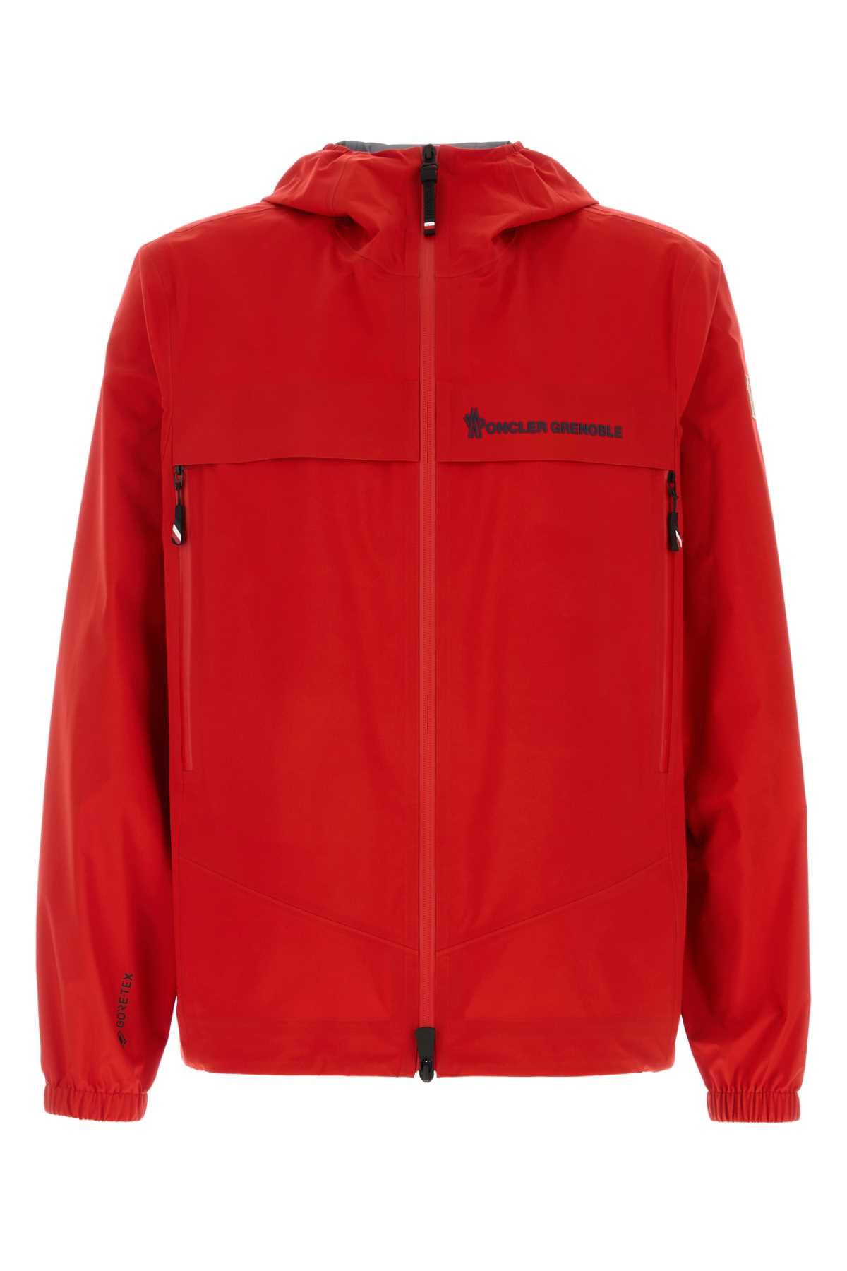 Moncler Grenoble Red Gore-Tex Shipton Windbreaker Size US L / EU 52-54 / 3 - 1 Thumbnail