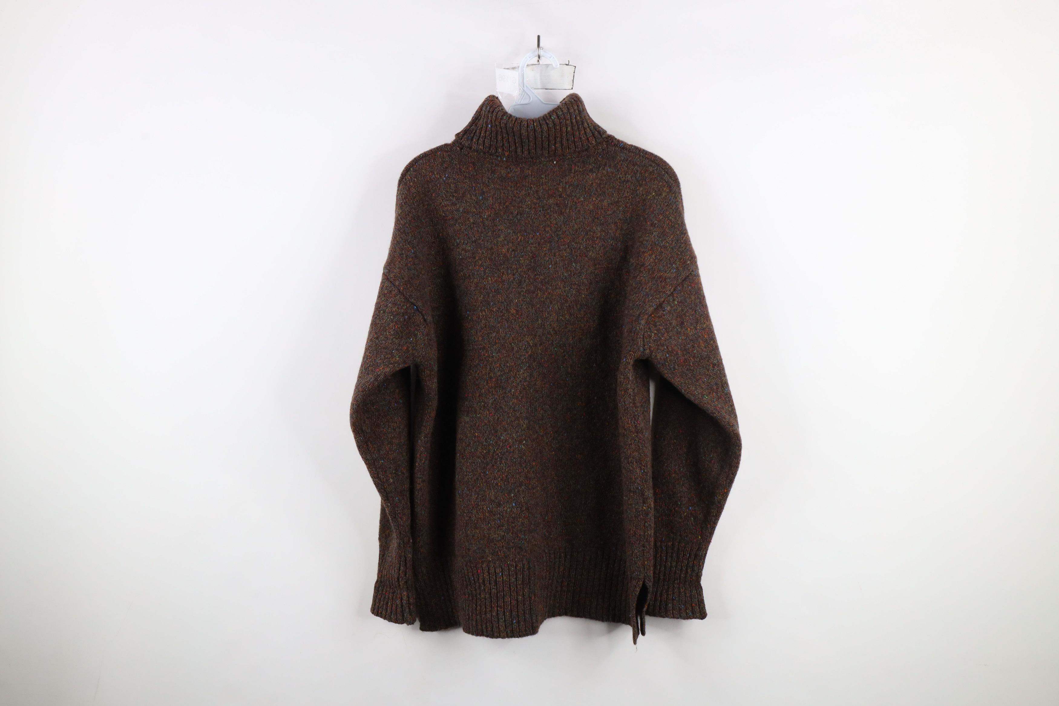 Vintage Vintage 90s Streetwear Knit Rainbow Fleck Turtleneck Sweater Size XL / US 12-14 / IT 48-50 - 12 Thumbnail