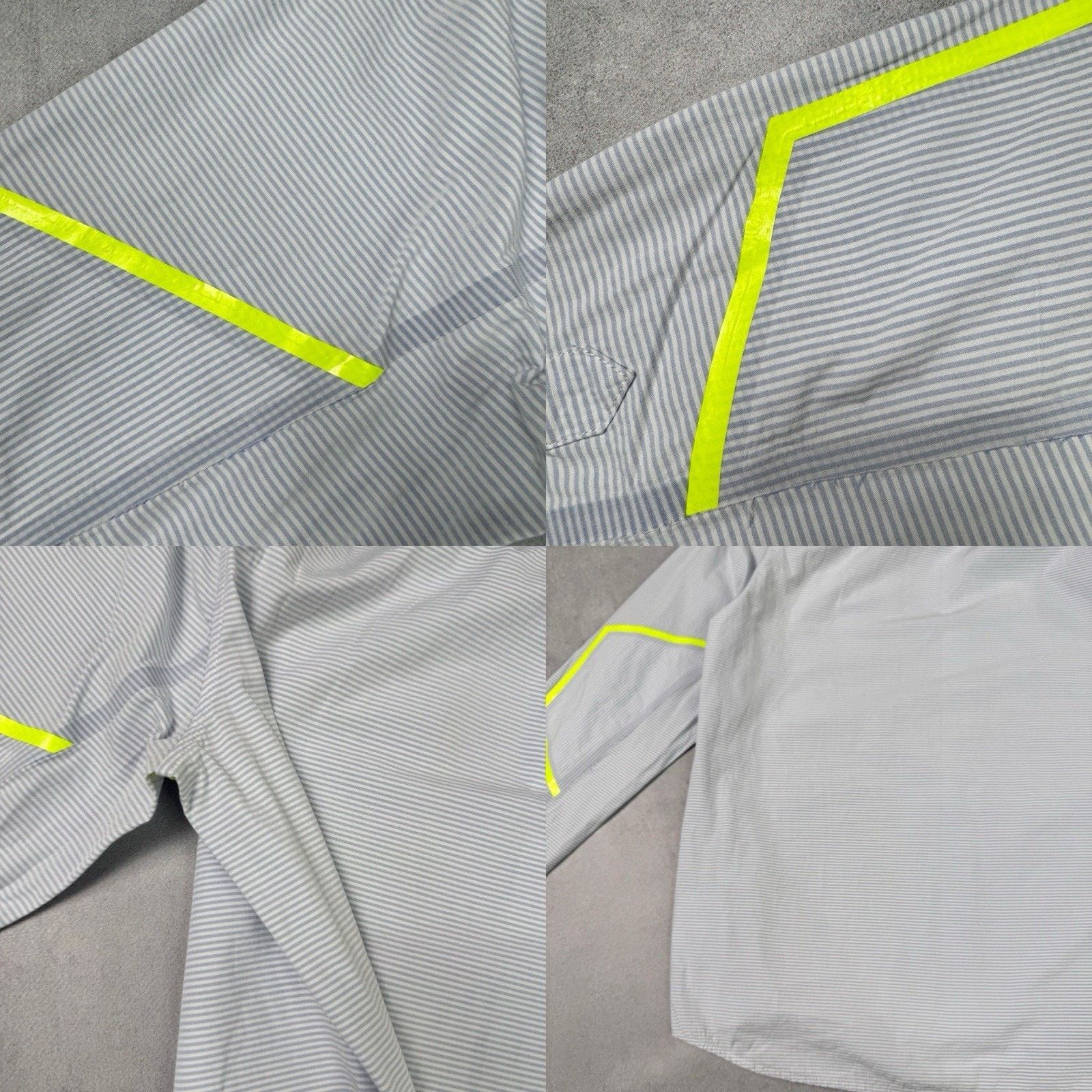 OAMC OAMC LS FRAME SHIRT Lo Blue/White Stripe/Flo Yellow Rigid Size US L / EU 52-54 / 3 - 23 Thumbnail