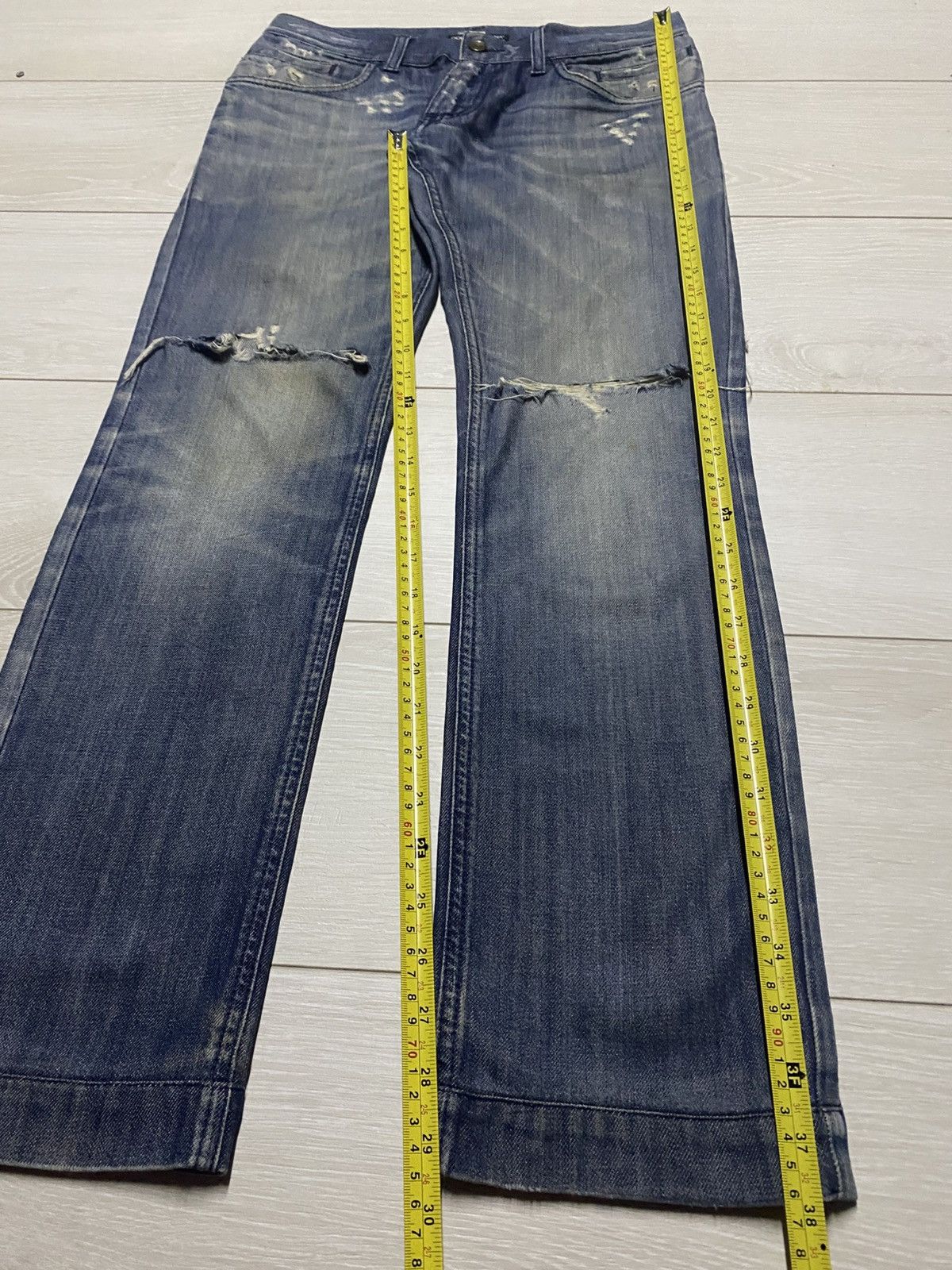 Dolce & Gabbana Vintage Dolce & Gabbana Distressed Distressed Skinny Jeans Size US 30 / EU 46 - 15 Thumbnail