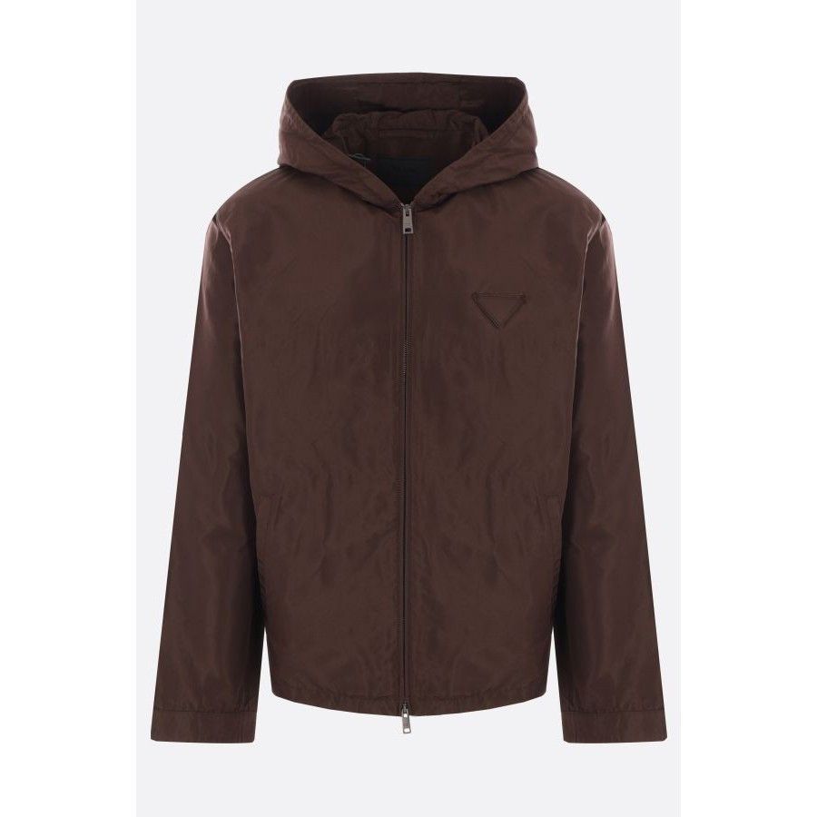 Prada PRADA Faille Brown Windbreaker Jacket New & Authentic (Men's Size US XL / EU 56 / 4 - 1 Thumbnail