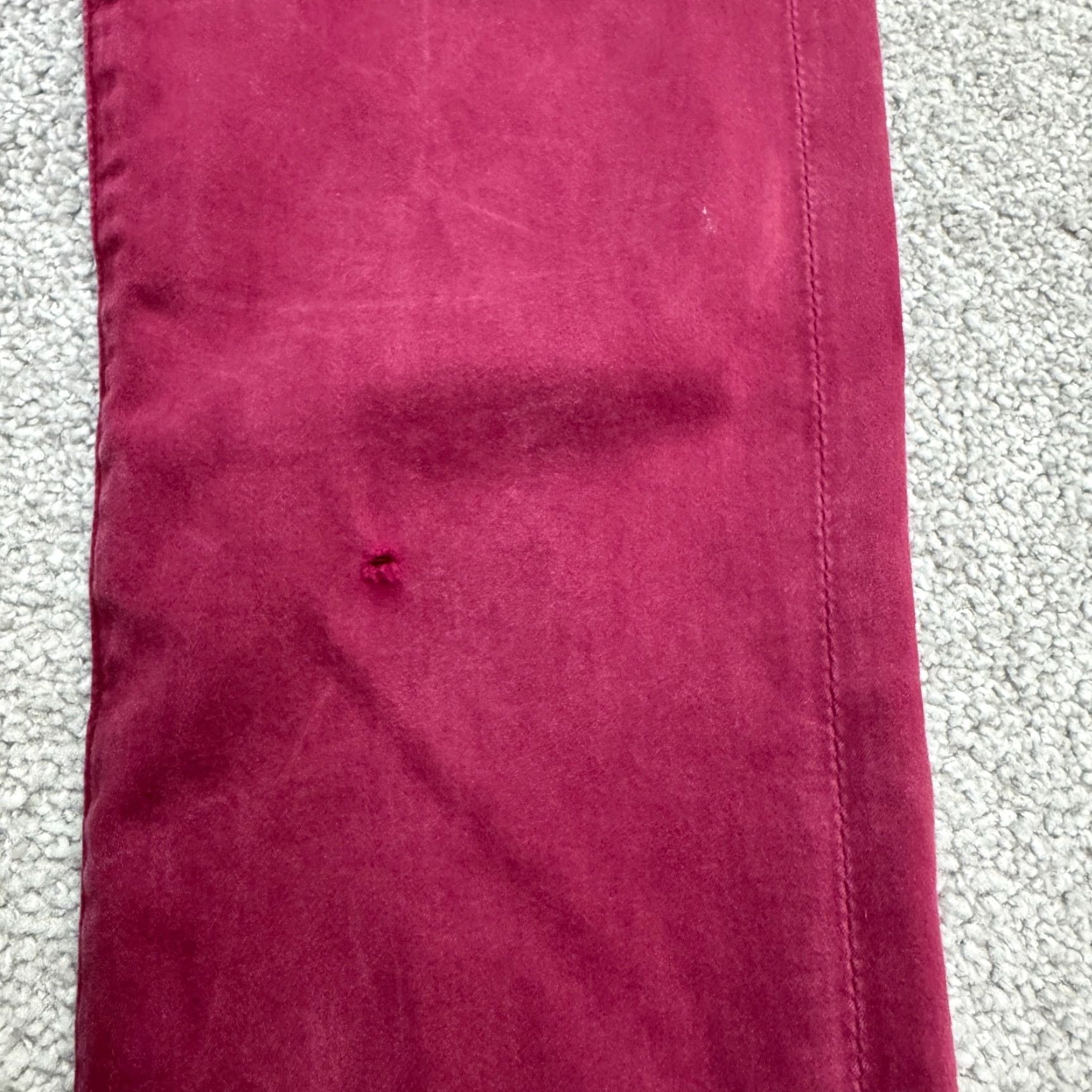 Denime AG Adriano Goldschmied The Prima Cigarette Leg Jeans Womens 26R Burgundy Denim Cigarette Leg Regular Stretch Pocket 5-Pocket Size 26" / US 2 / IT 38 - 5 Thumbnail