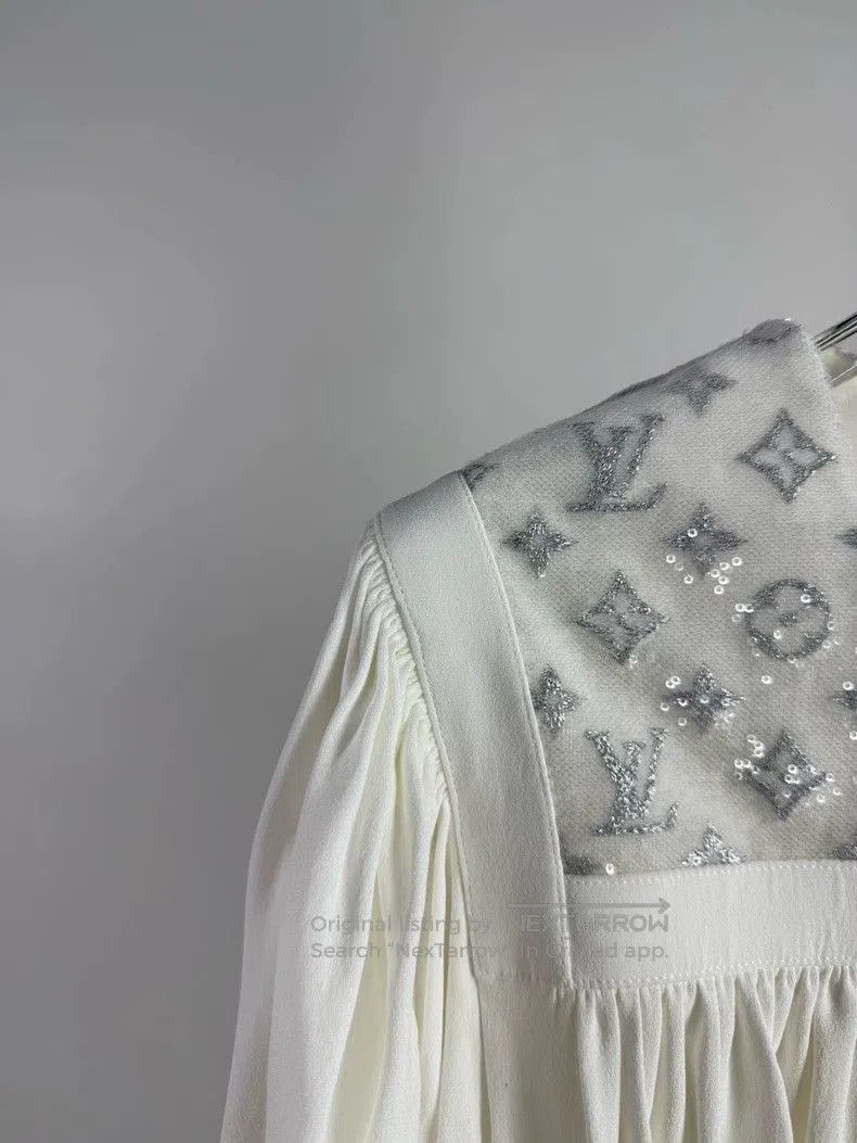 Louis Vuitton Louis Vuitton Patchwork White Dress. Size US XS / EU 42 / 0 - 3 Thumbnail