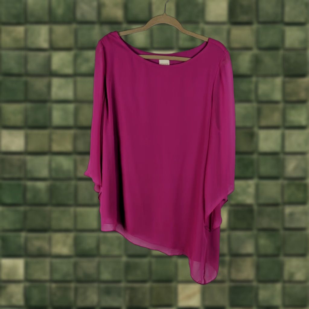 Vintage Chicos Womens Pink 3/4 Sleeve Lined Top Pullover VINTAGE? No Size XS / US 0-2 / IT 36-38 - 1 Thumbnail