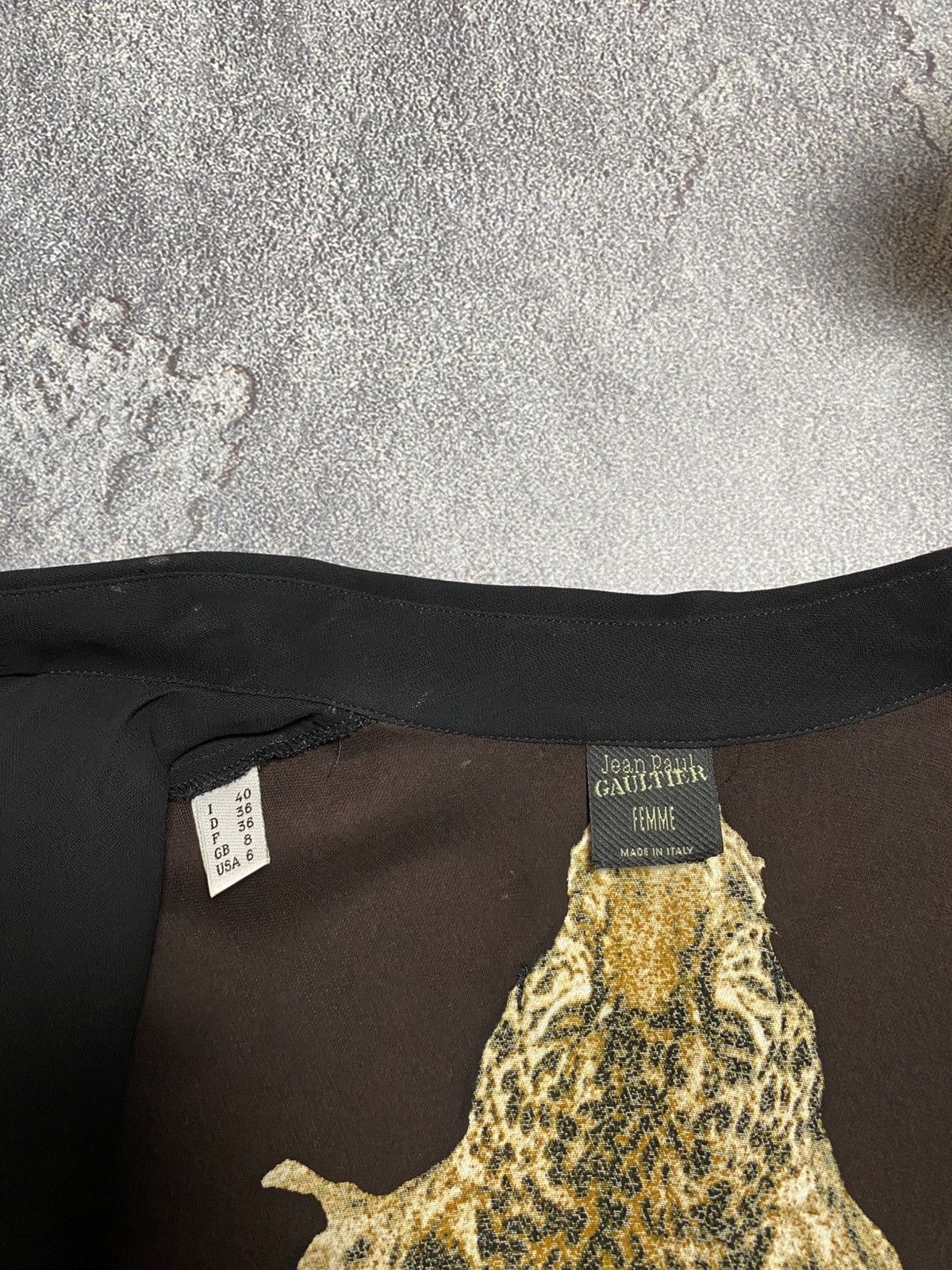 Jean Paul Gaultier Jean Paul Gaultier Blouse Femme Leopard Printed shirt brown Size M / US 6-8 / IT 42-44 - 7 Thumbnail