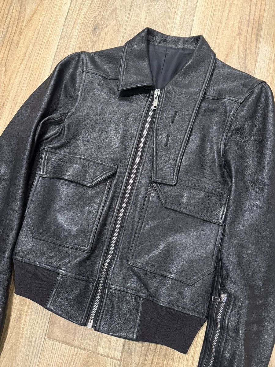 Rick Owens SS17 Rick Owens Walrus Cropped Leather Jacket Size US M / EU 48-50 / 2 - 4 Thumbnail