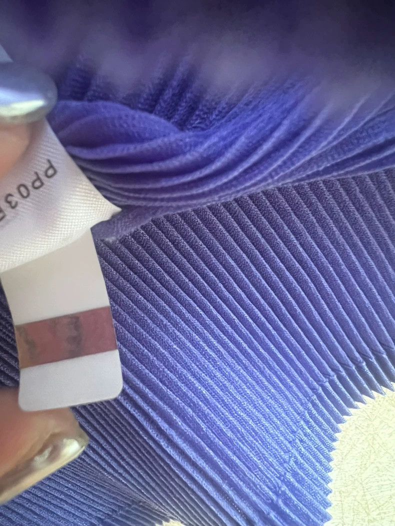 Issey Miyake Issey Miyake size:3 Purple pleated short-sleeved shirt Size S / US 4 / IT 40 - 5 Thumbnail