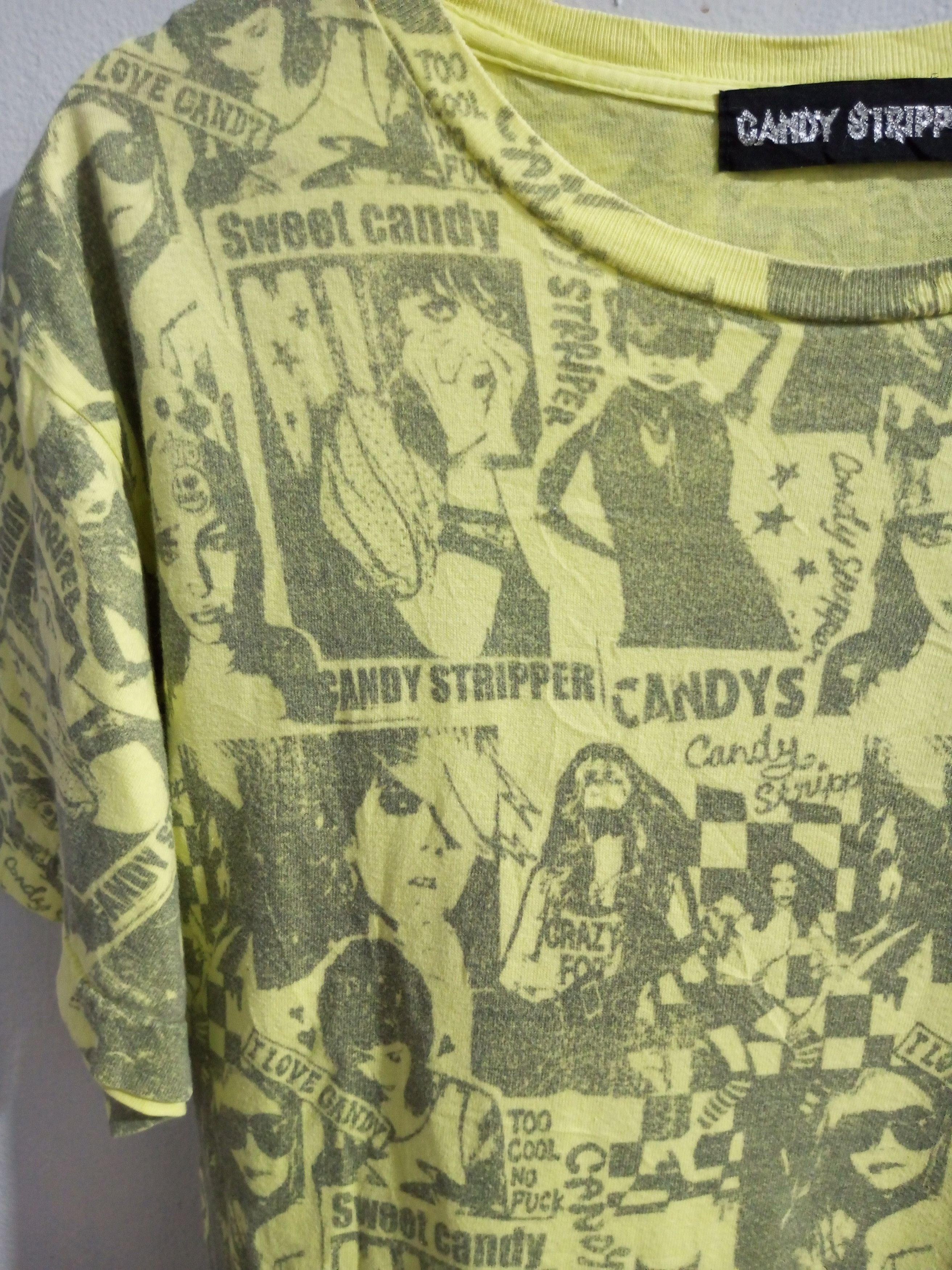 Hysteric Glamour Vintage Candy stripper full print tee Size US M / EU 48-50 / 2 - 5 Thumbnail