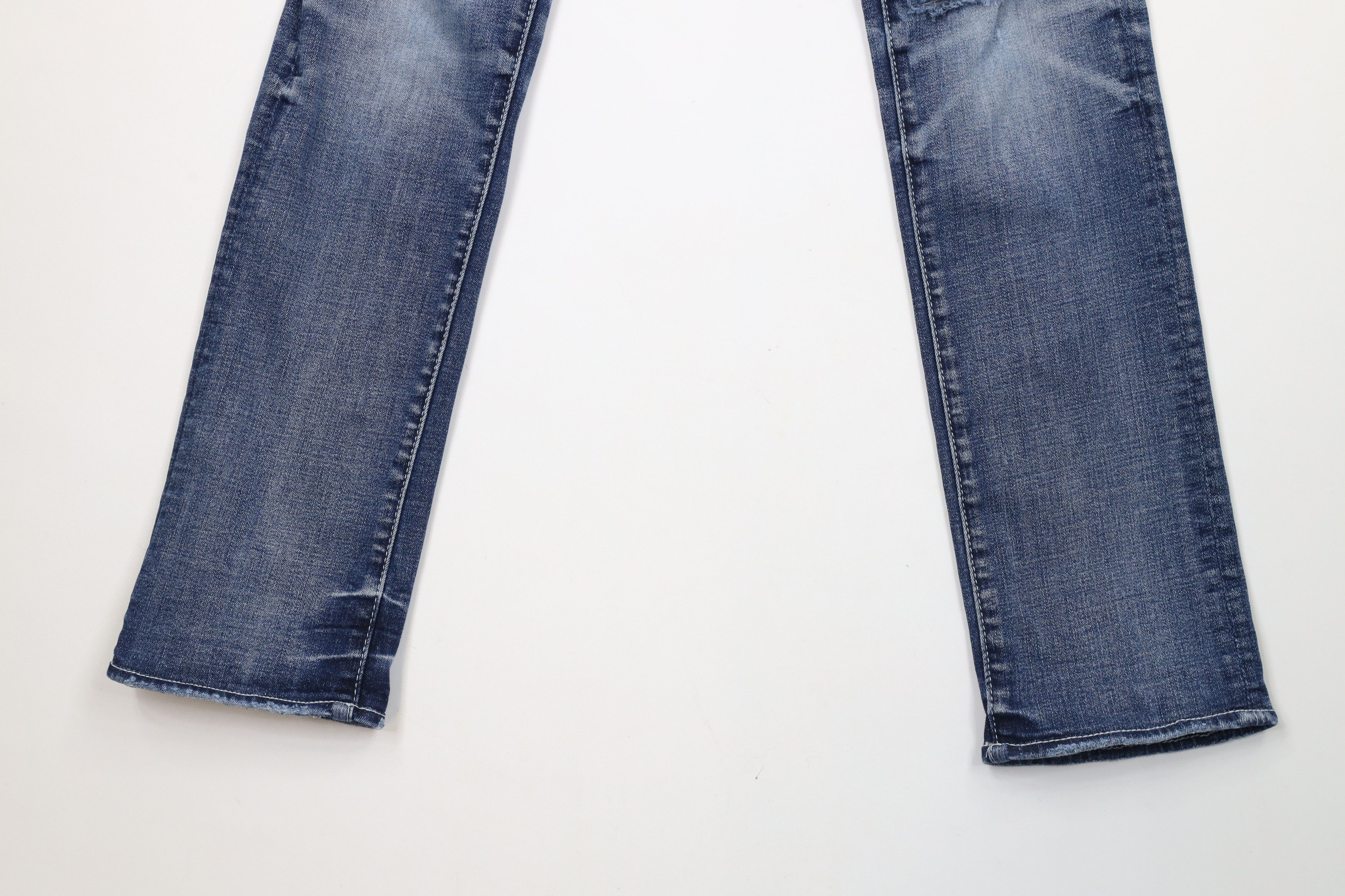 Vintage Buckle Black Fit No 53 Skinny Leg Stretch Denim Jeans Size 25" / US 0 / IT 36 - 4 Thumbnail