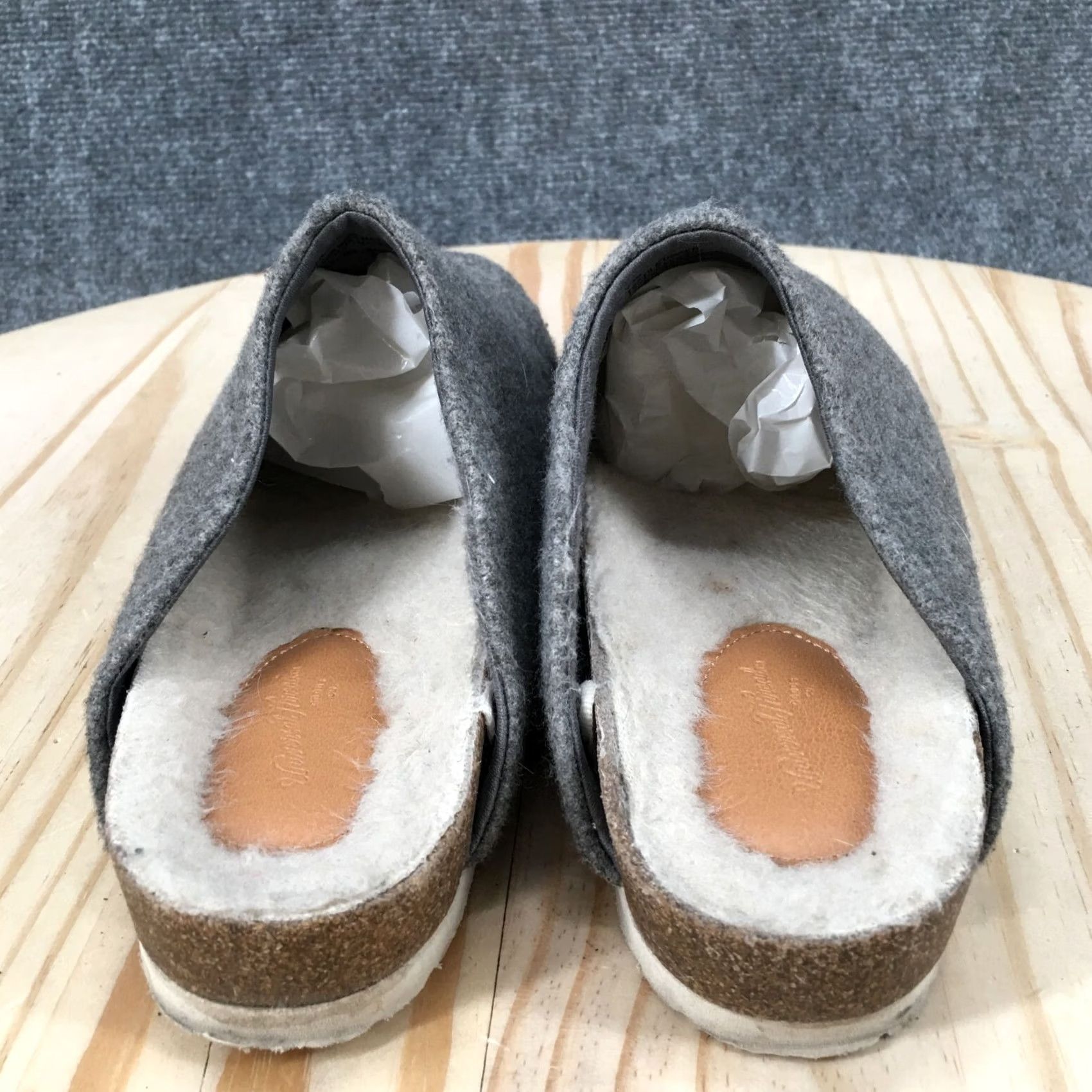 Vintage Universal Thread Sandals Womens 7.5 Grey Fabric Mule Slip On Comfort Clogs Shoes Womens Shoes Size US 8 / IT 38 - 6 Thumbnail