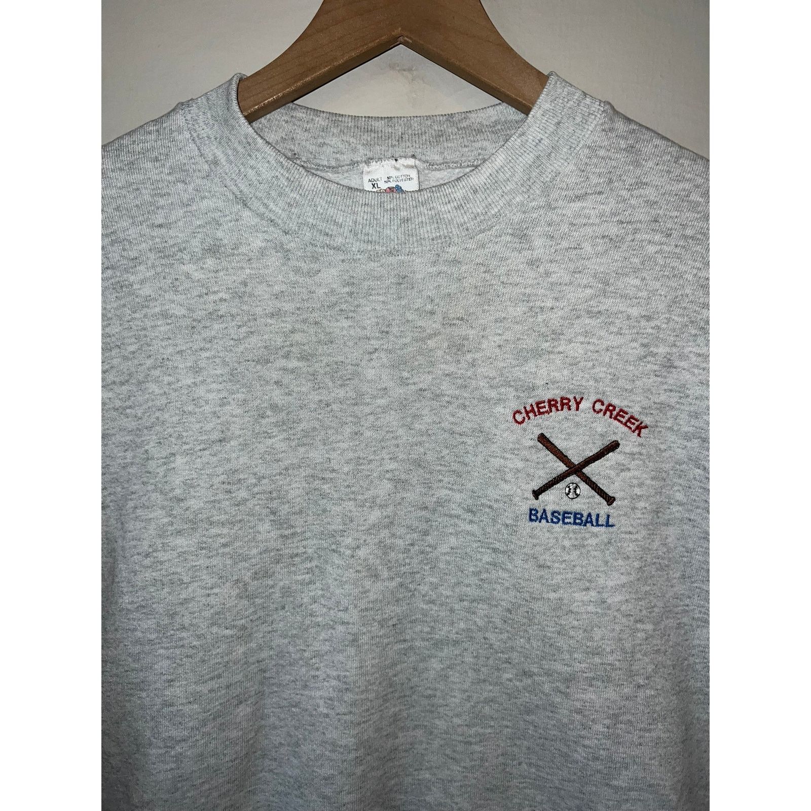 Fruit Of The Loom Vintage Cherry Creek Sweatshirt Baseball Crewneck XL 90s Size US XL / EU 56 / 4 - 2 Thumbnail