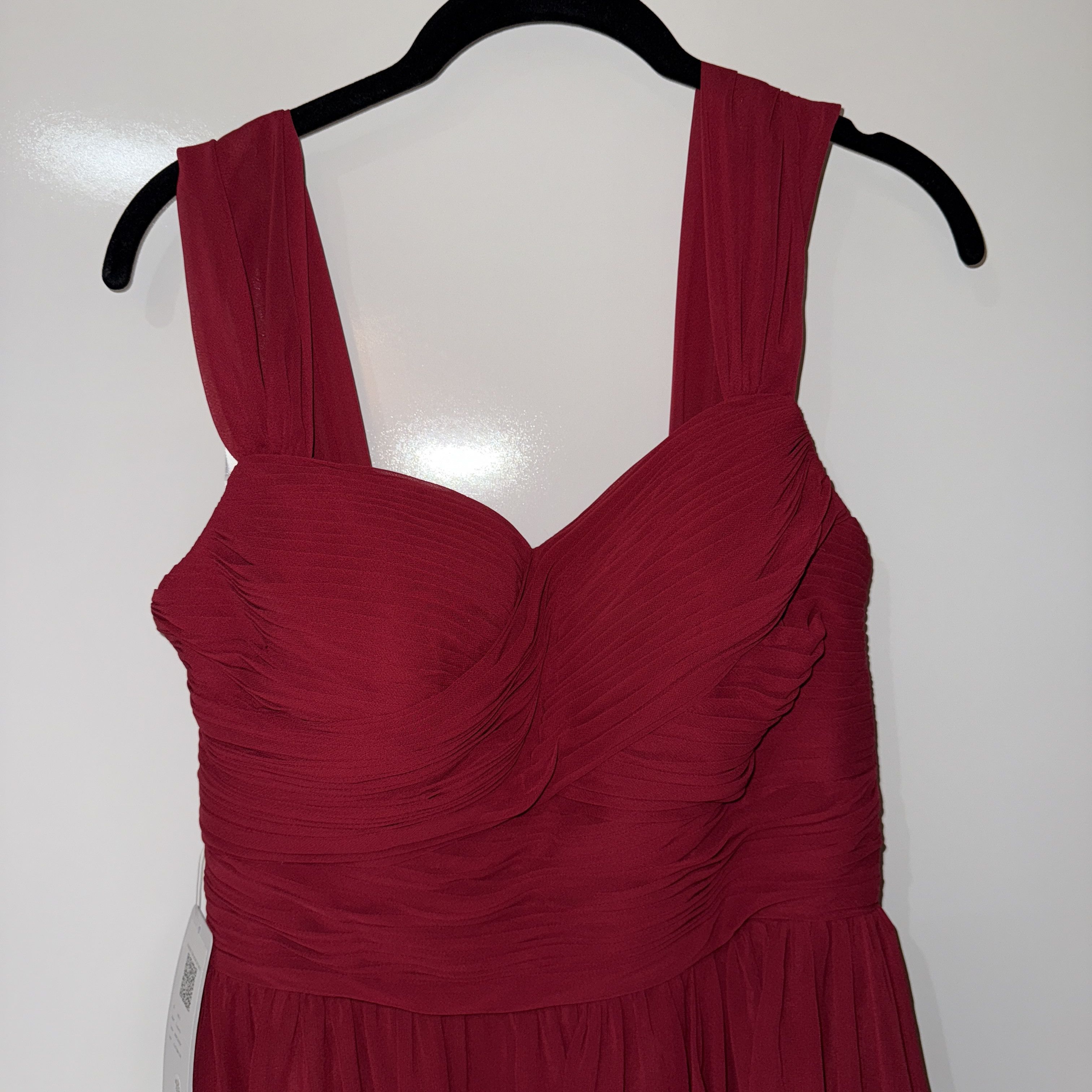 Other NEW Azazie Zapheira A-Line Ruched Chiffon Size S / US 4 / IT 40 - 2 Thumbnail