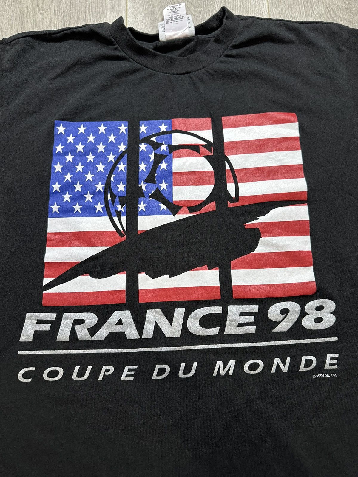 Adidas VINTAGE Adidas World Cup Shirt Adult L 1998 USA Team France Size US L / EU 52-54 / 3 - 4 Thumbnail