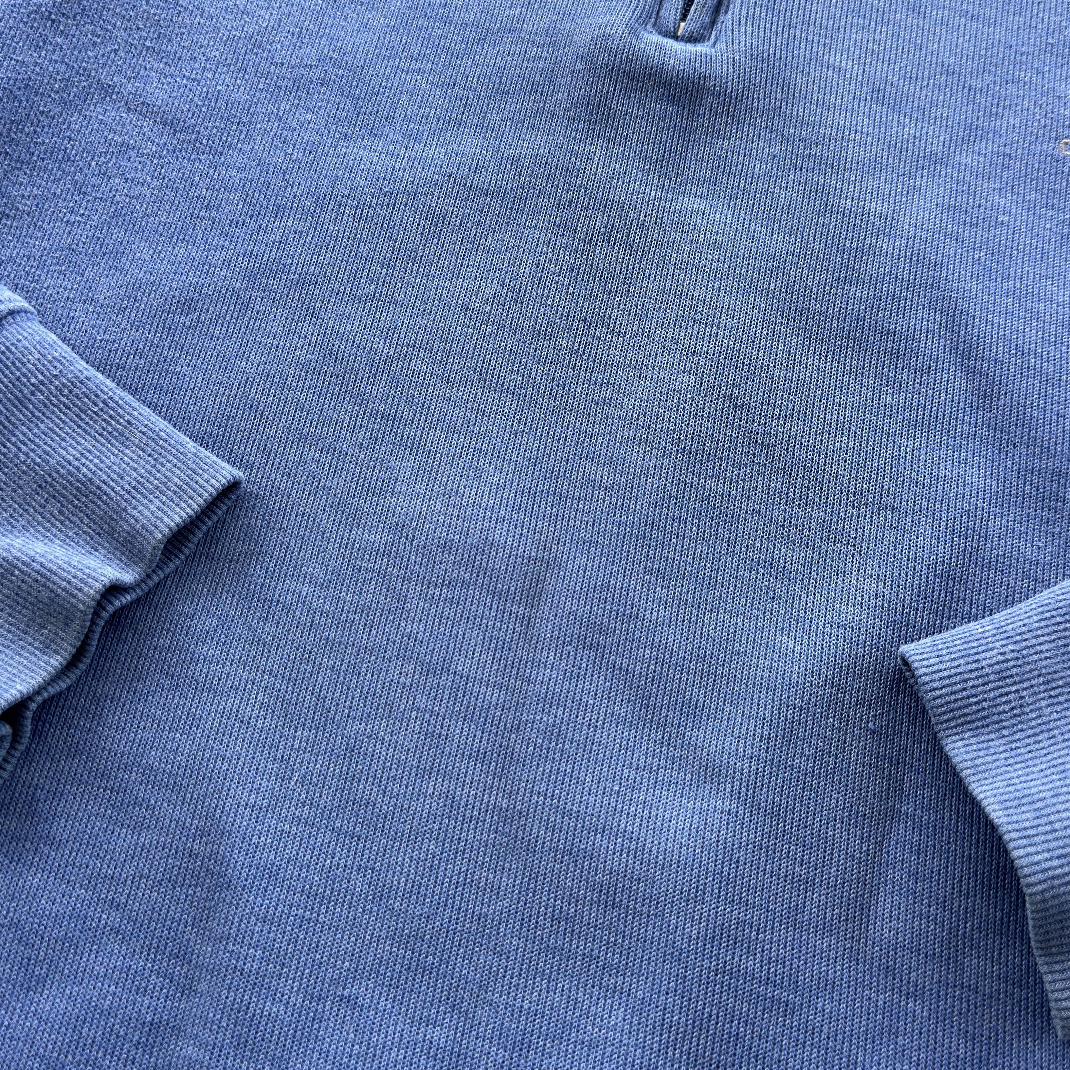 Gant Gant Blue Half Zip Pullover Sweater Cotton Knit Large Size US L / EU 52-54 / 3 - 4 Thumbnail