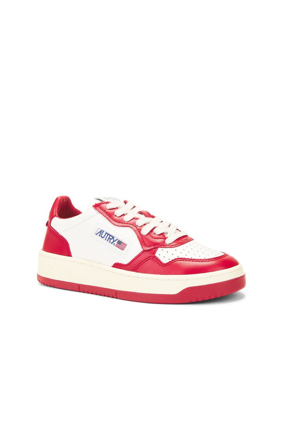 AUTRY o1y0725 Leather Low-Top Sneakers in Red/White Size US 9 / IT 39 - 3 Thumbnail