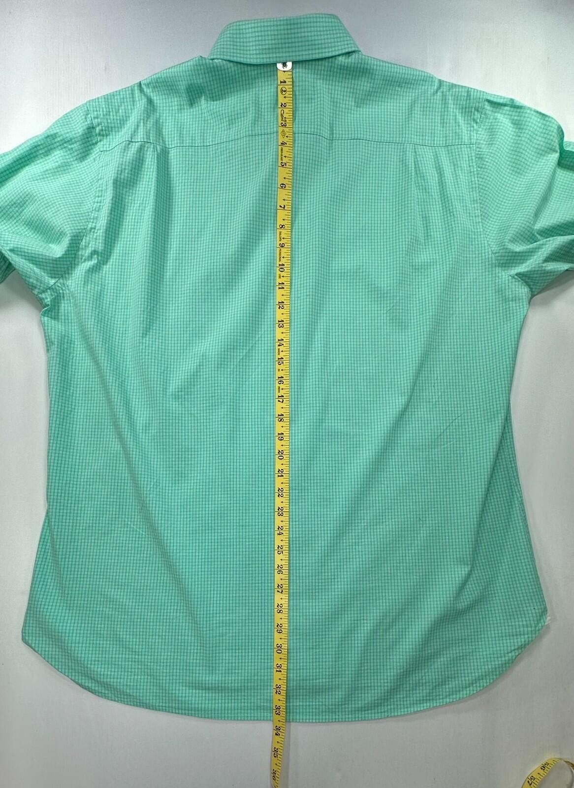 Southern Tide Southern Tide Classic Check Oxford Button Up Green Mens XL Size US XL / EU 56 / 4 - 3 Thumbnail