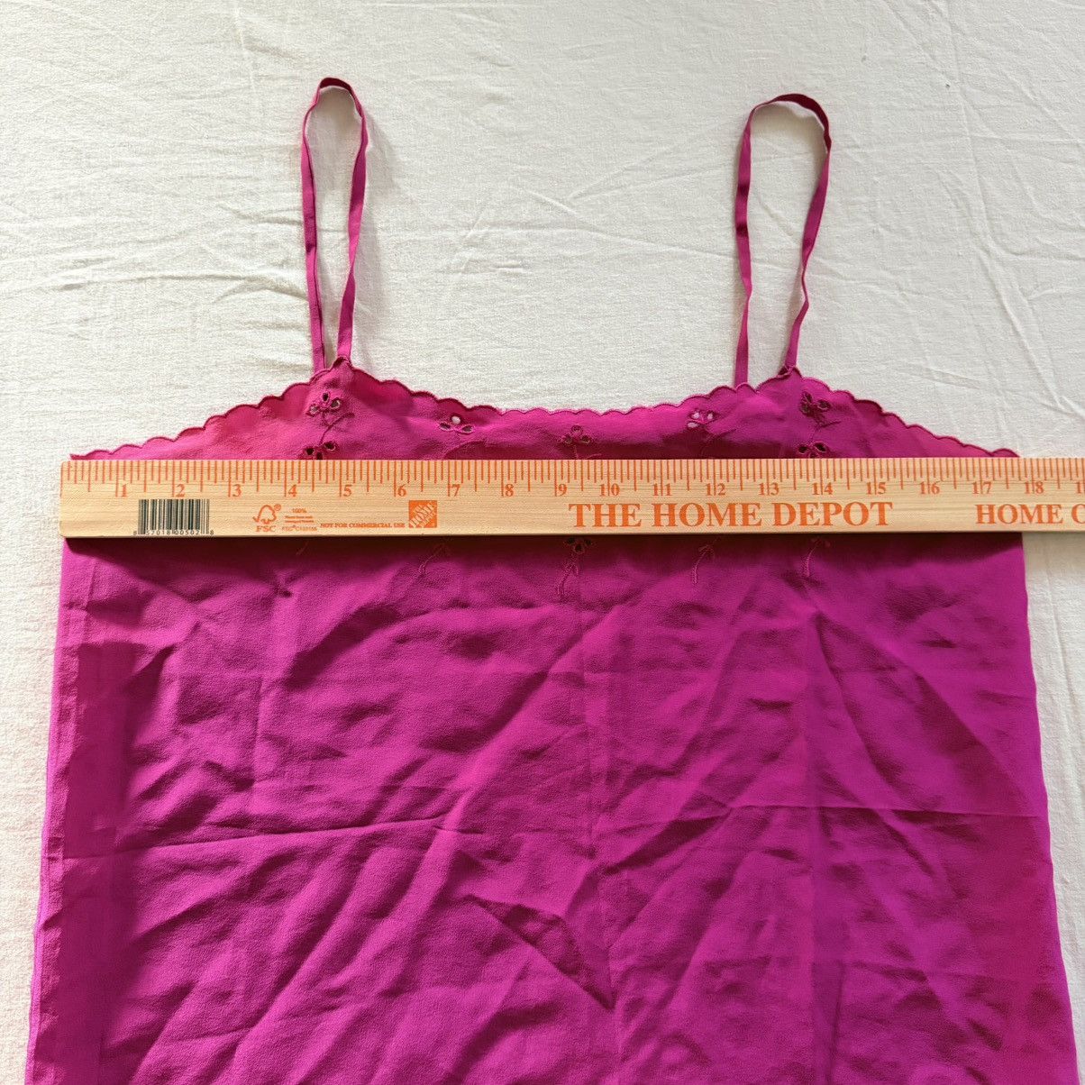 Guy Laroche Vintage Guy Laroche by Tze Paris Silk Fuchsia Camisole Top Size M / US 6-8 / IT 42-44 - 7 Thumbnail