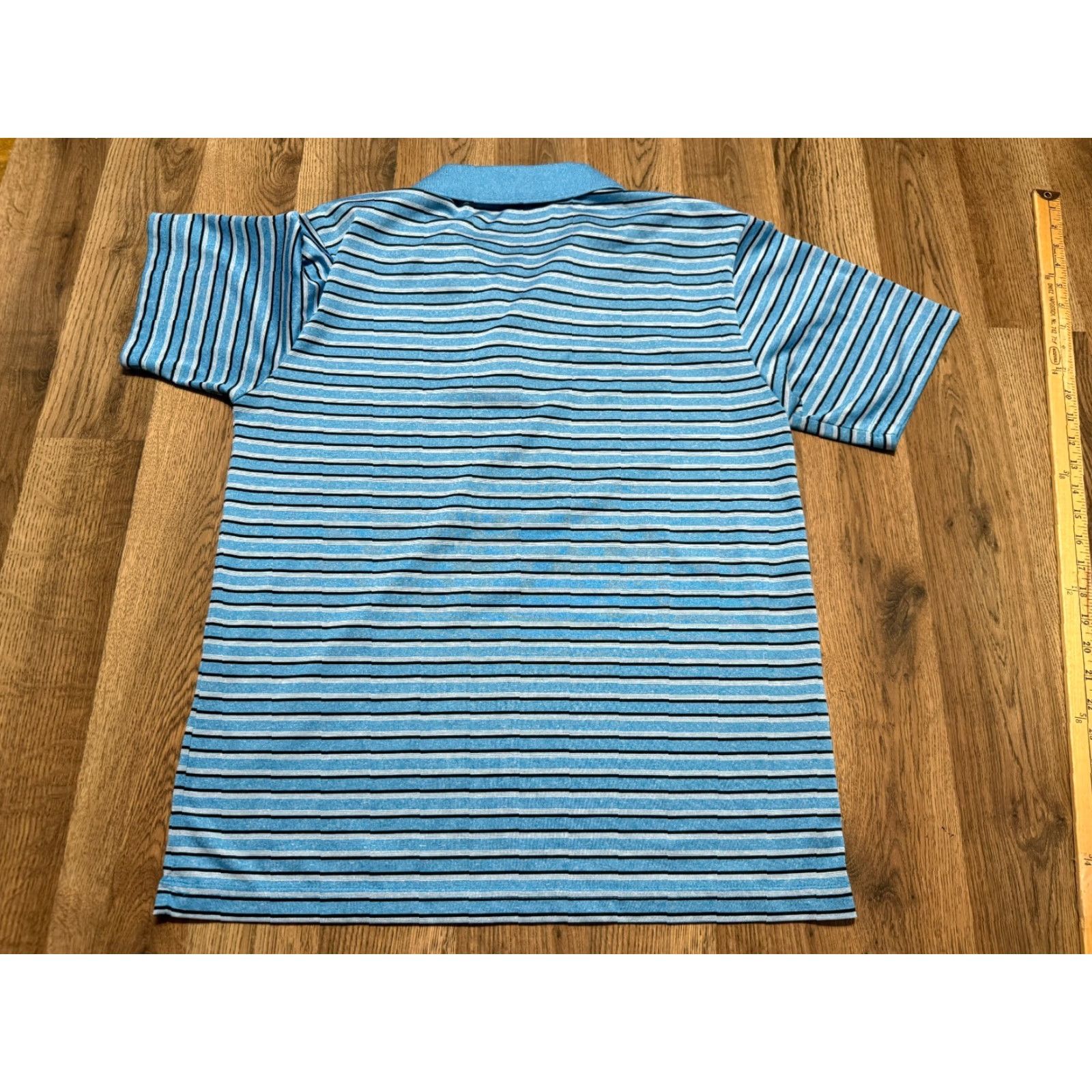 Vintage Grand Slam Shirt Polo Button Up Short Sleeve Striped Blue Medium Mens Regular Size M Size US M / EU 48-50 / 2 - 7 Thumbnail