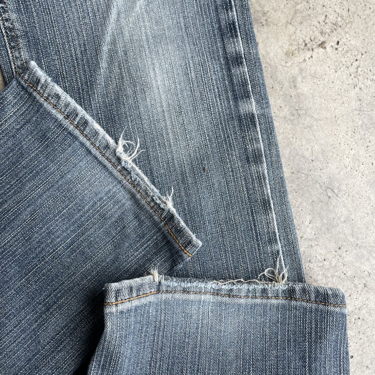Edwin 🔥🇯🇵Vintage Edwin Stoned Washed Distress Denim Jeans Size US 31 - 7 Thumbnail